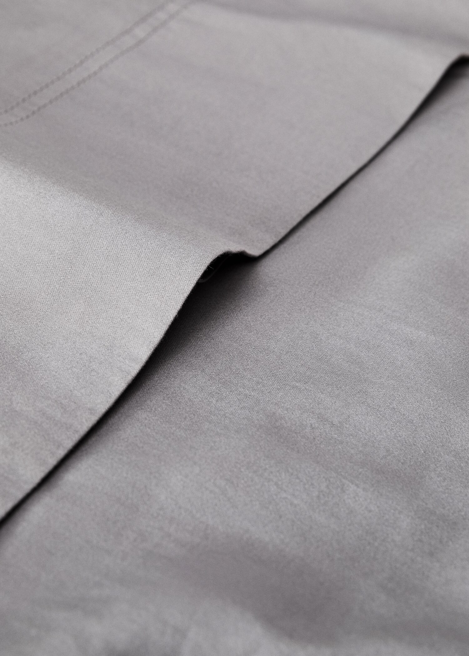Washed satin cotton pillowcase with double stitching 45x110 cm - Details of the article 2