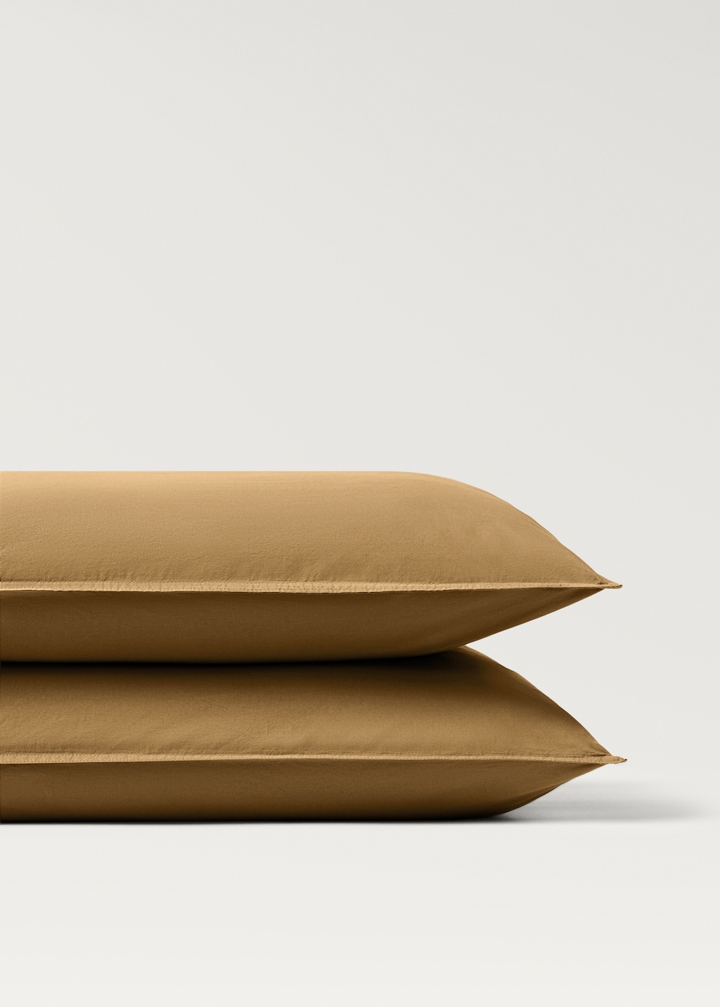 Two cotton poplin double-stitched pillowcases 50x75 cm