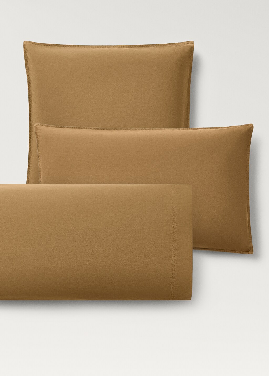 Two cotton poplin double-stitched pillowcases 50x75 cm