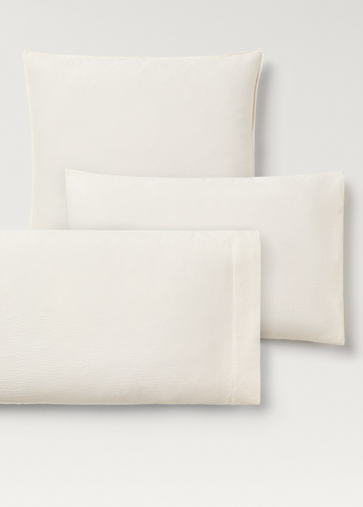 İki adet dokulu perkal pamuklu yastık kılıfı 60x60 cm - Ürün detayı 4