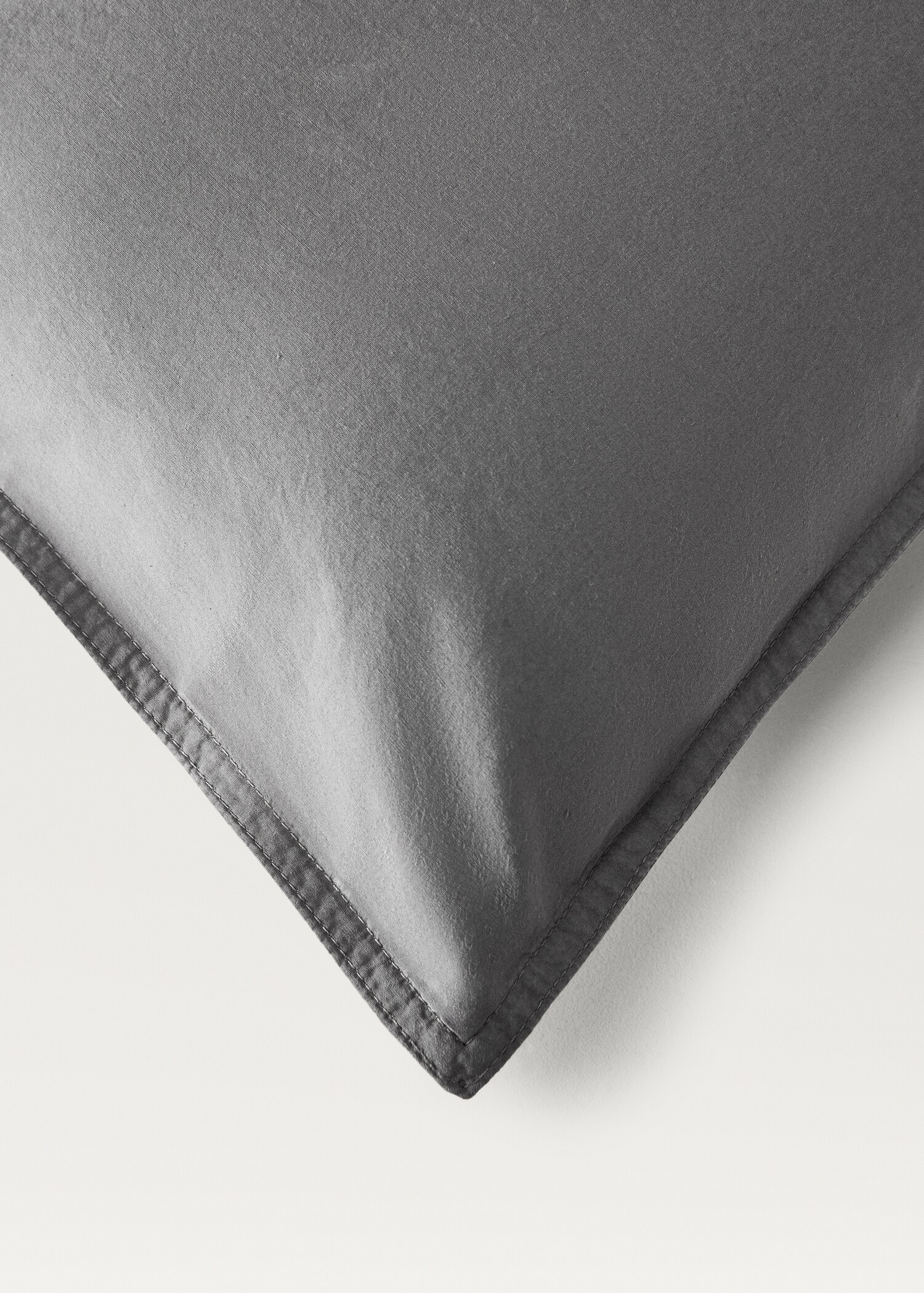 Dekbedovertrek van popelinekatoen met dubbel stiksel, bed 135/140 cm - Detail van het artikel 3