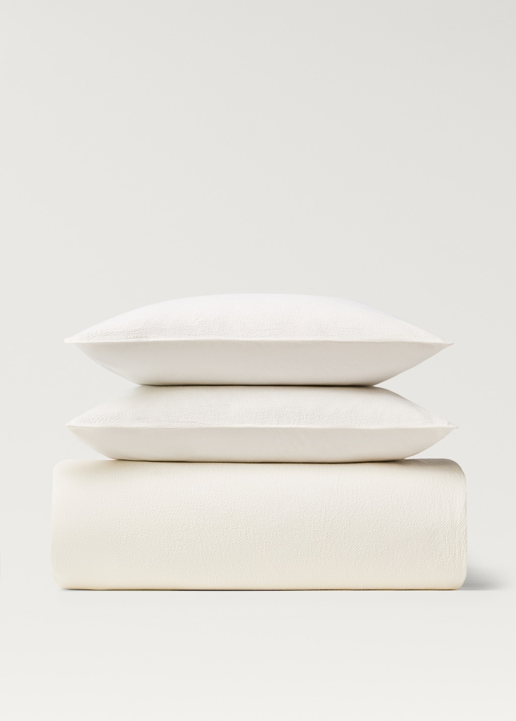 Percale cotton textured duvet cover for 135/140 cm bed