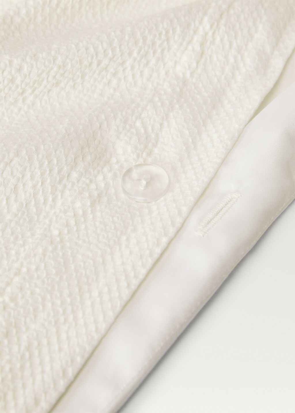 Percale cotton textured duvet cover for 135/140 cm bed