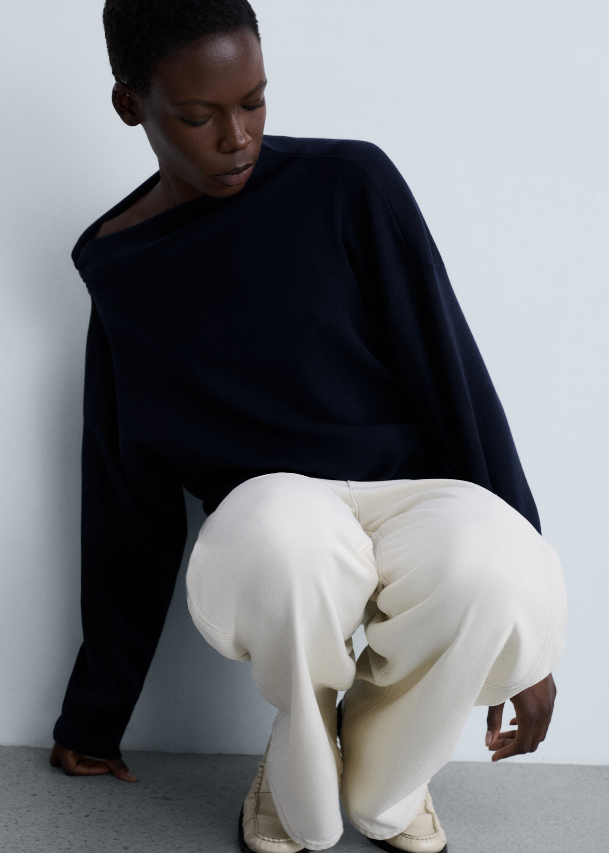 Pull-over maille col asymétrique - Détail de l'article 2