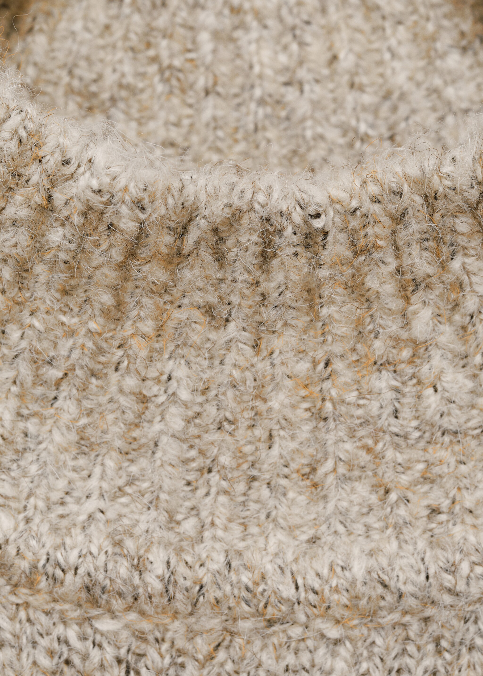 Knitted sweater with perkins neck - Details of the article 0
