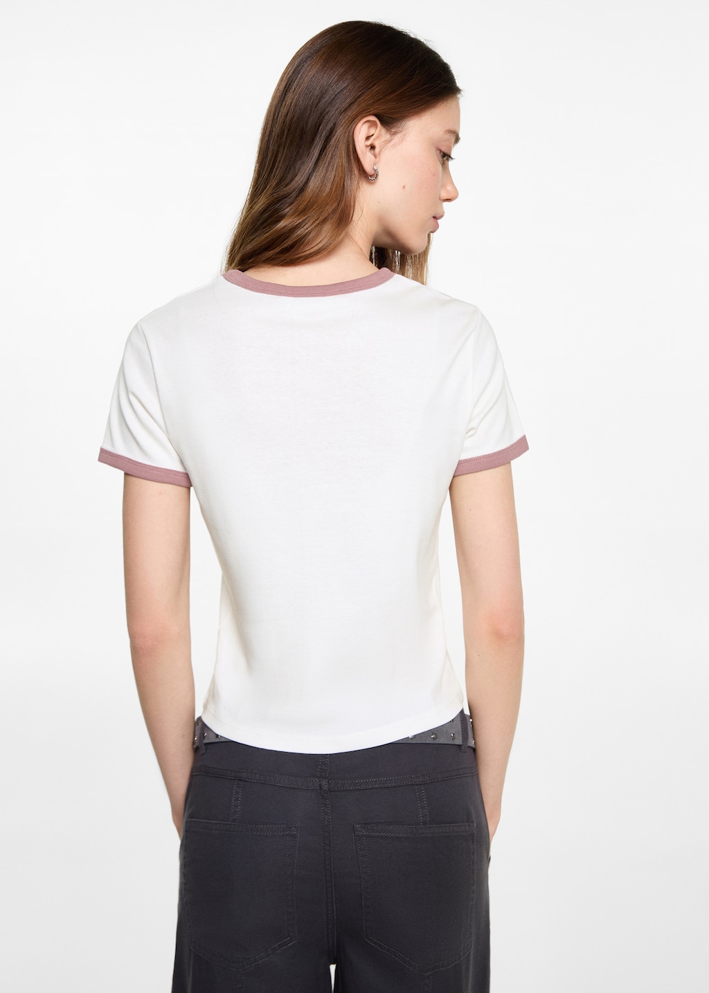 Message crop T-shirt