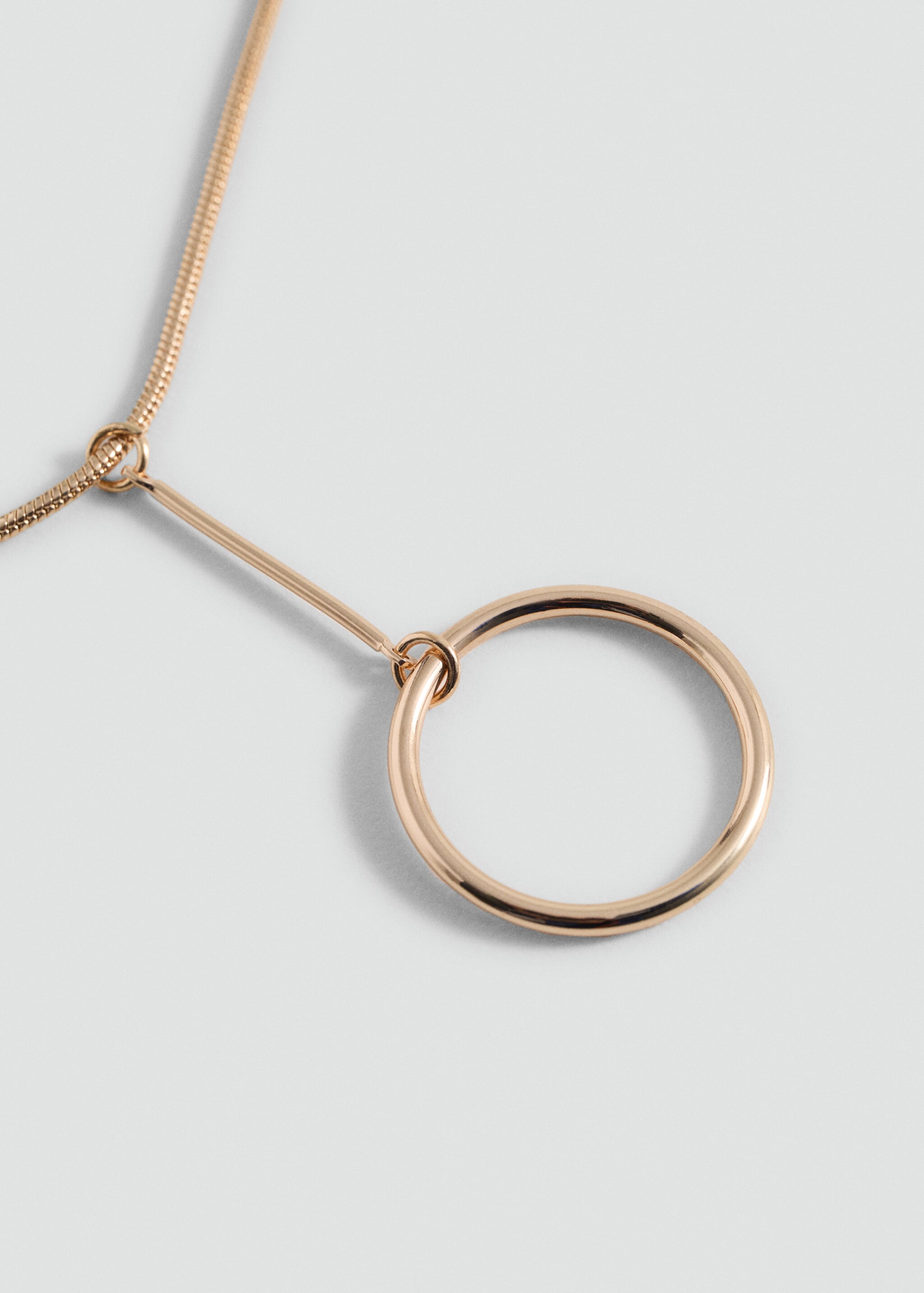 Collar cadena penjoll esfera - Pla mig