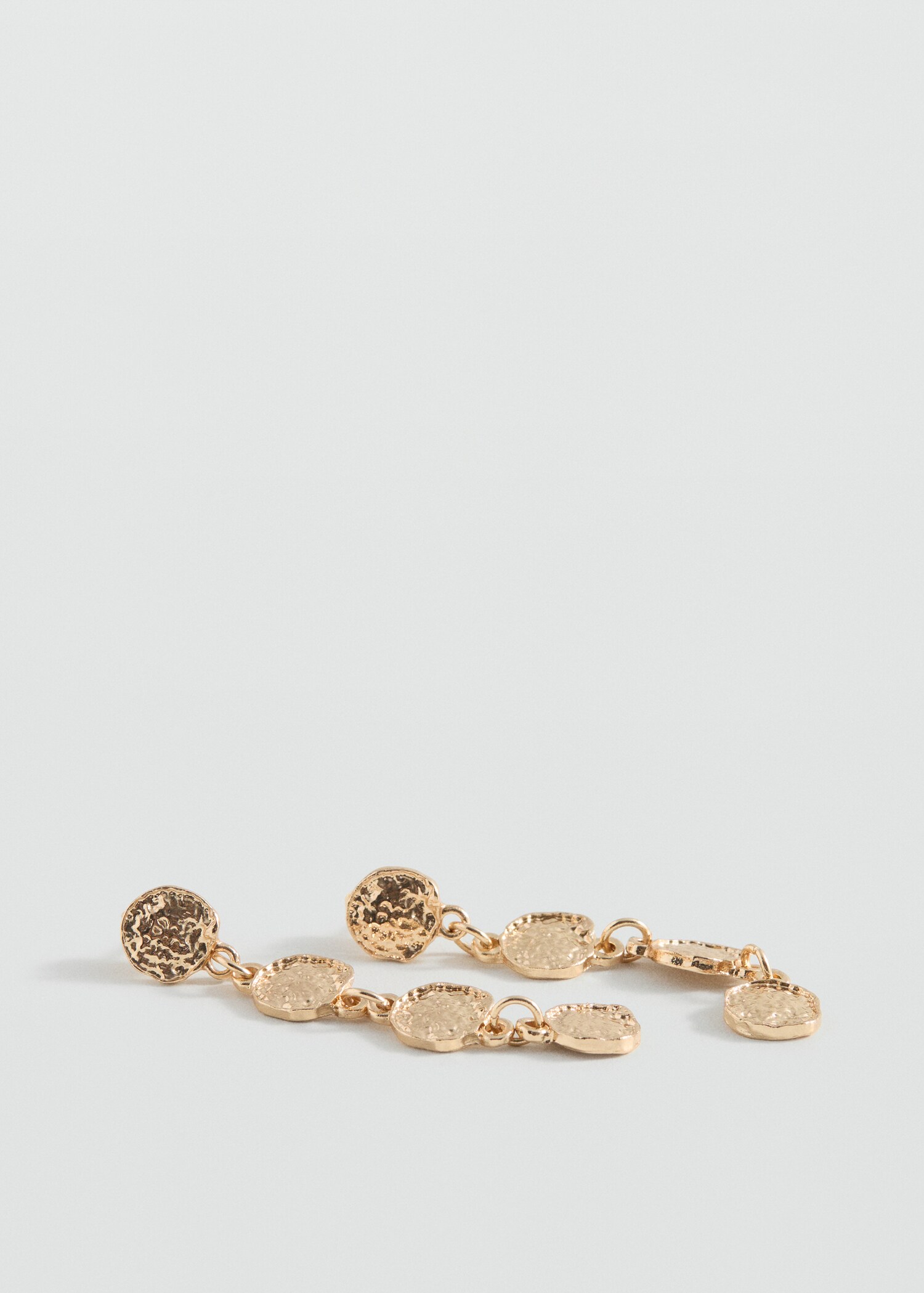 Long coin earrings - Medium plane