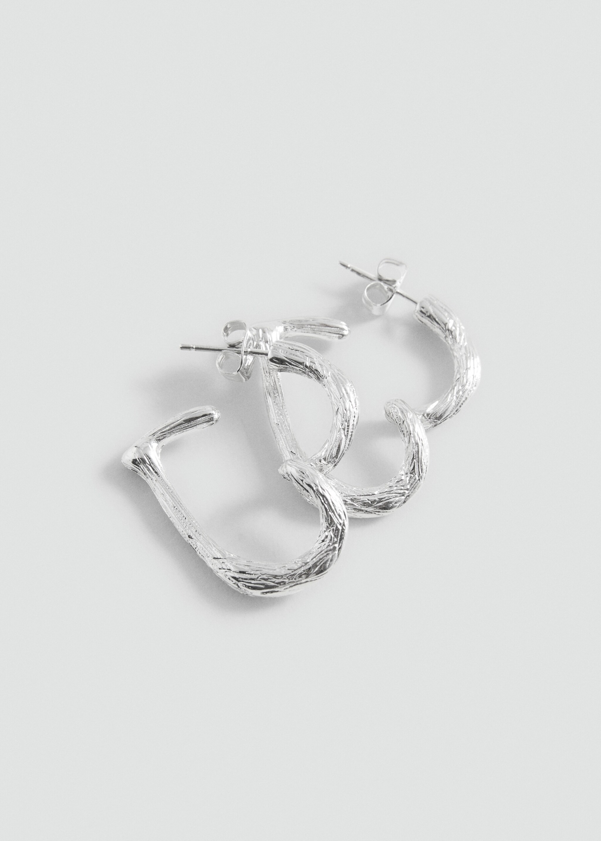 Heart-shape earrings - Средна равнина