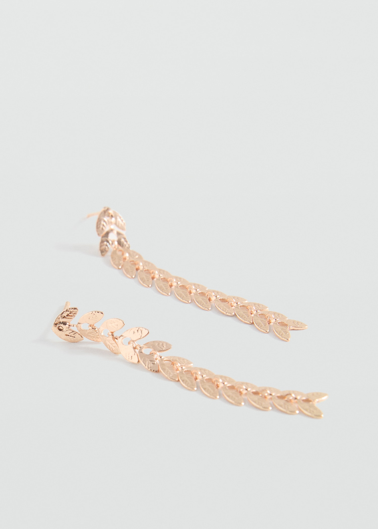 Pendientes largos forma espiga - Plano medio