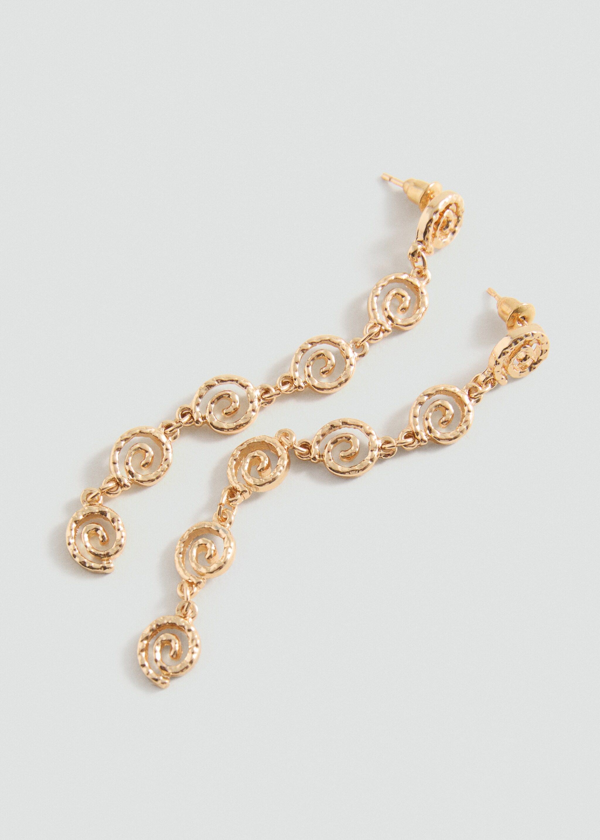 Long spiral earrings - Medium plane
