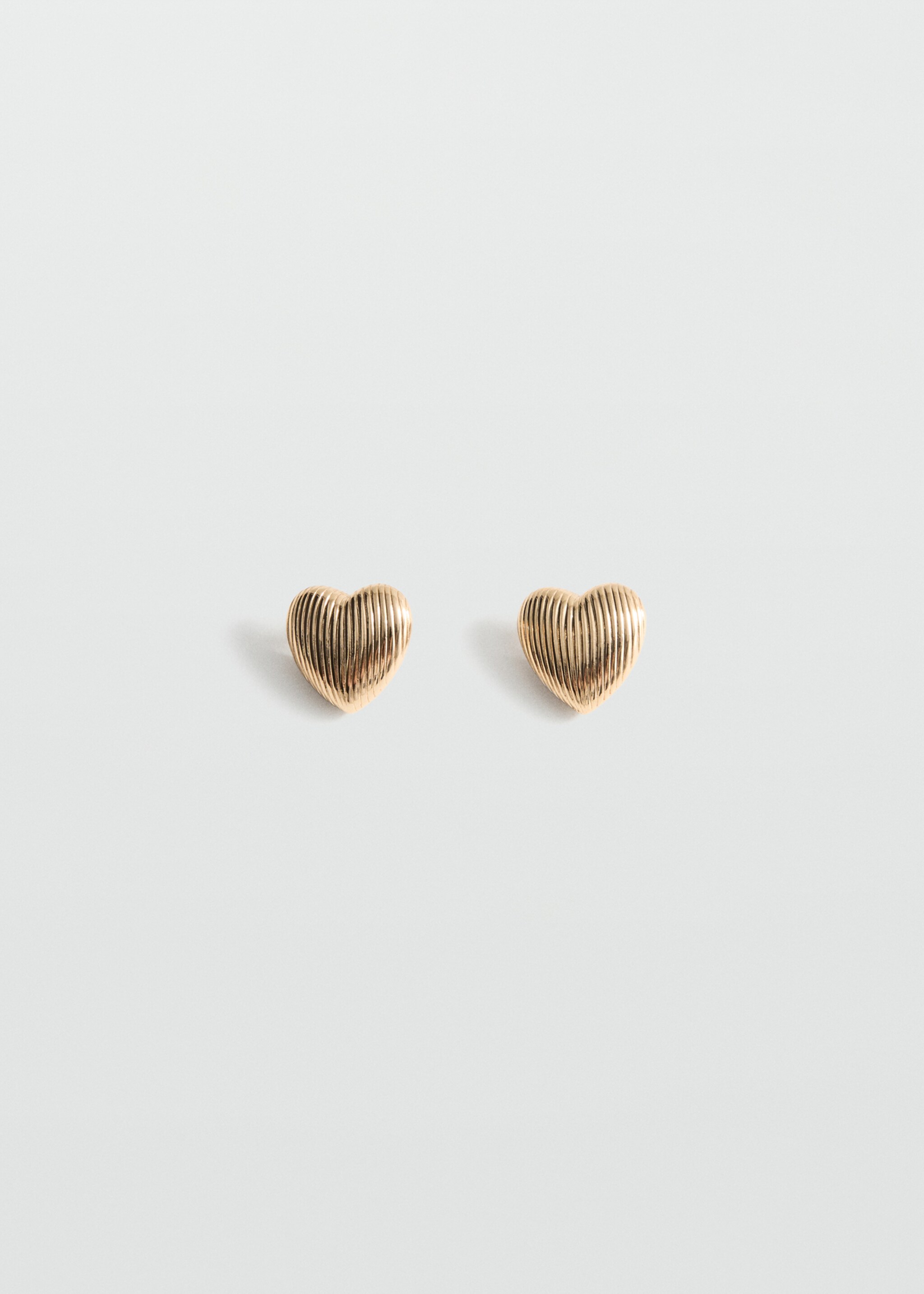 Textured heart earrings - Article without model