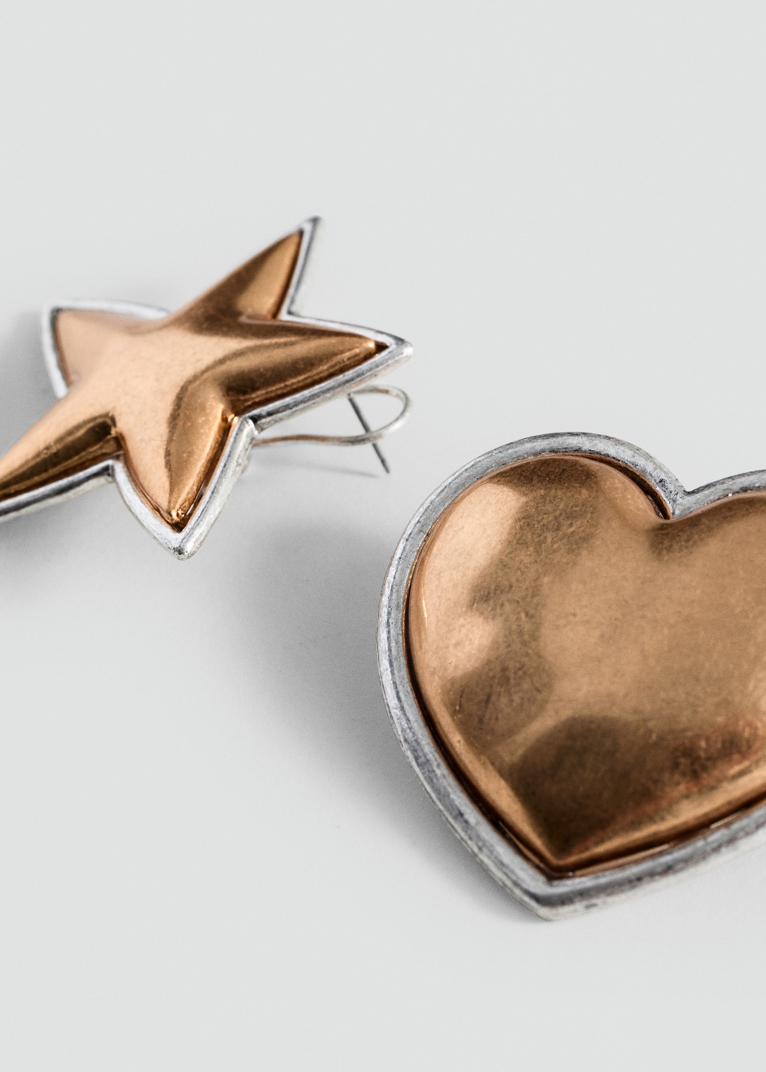 Combined-shape earrings - Medium plane