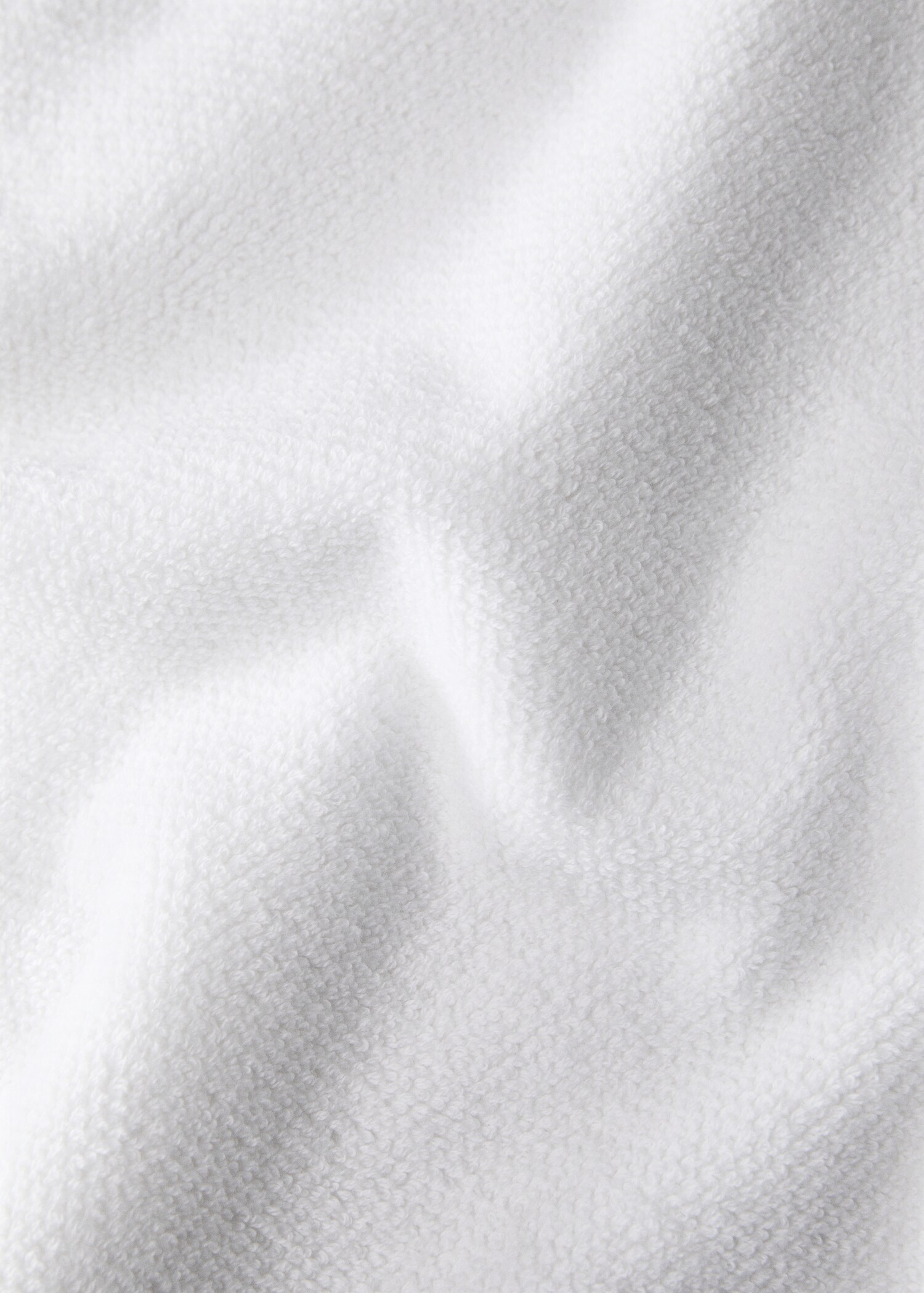 Rice-stitch washbasin towel with waves - Details of the article 3