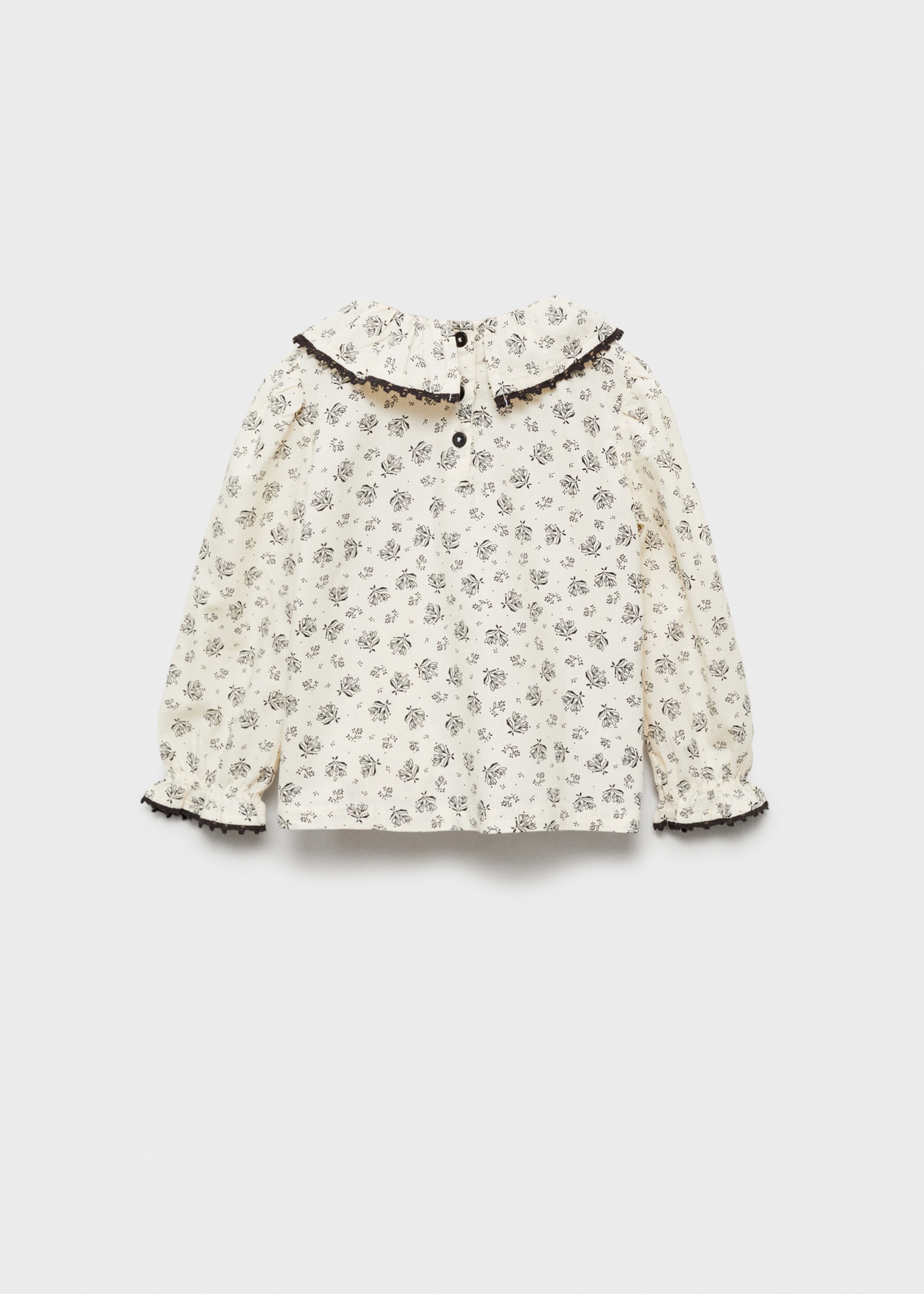 Floral cotton blouse - Reverse of the article