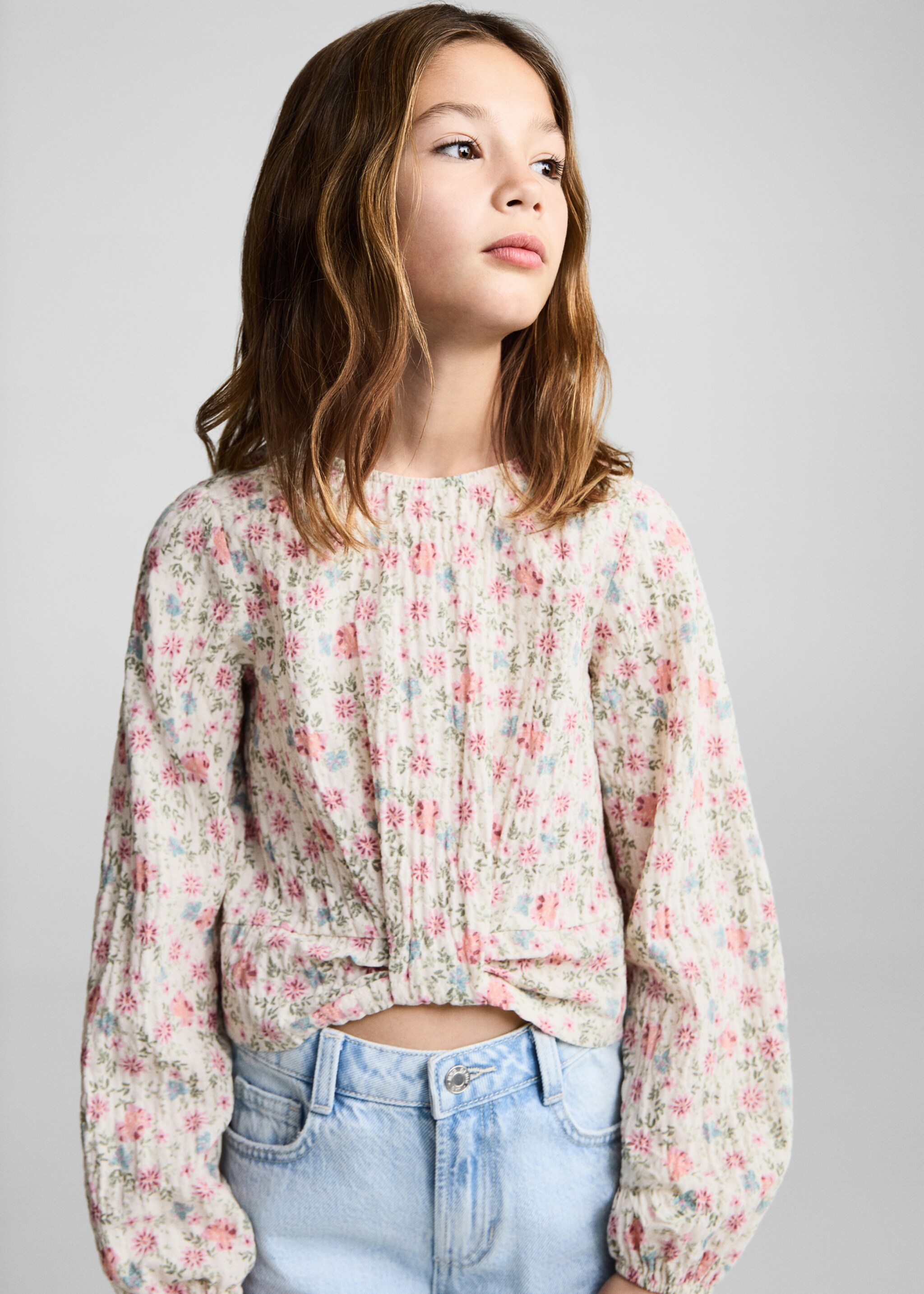 Floral print blouse - Medium plane