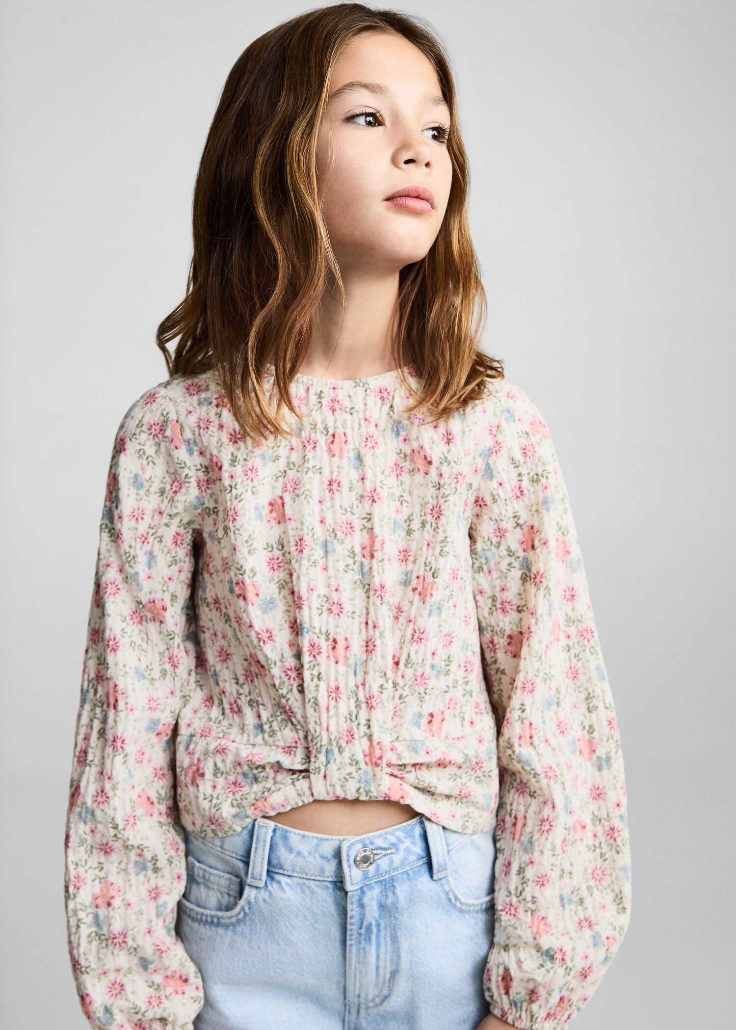 Floral print blouse - Medium plane
