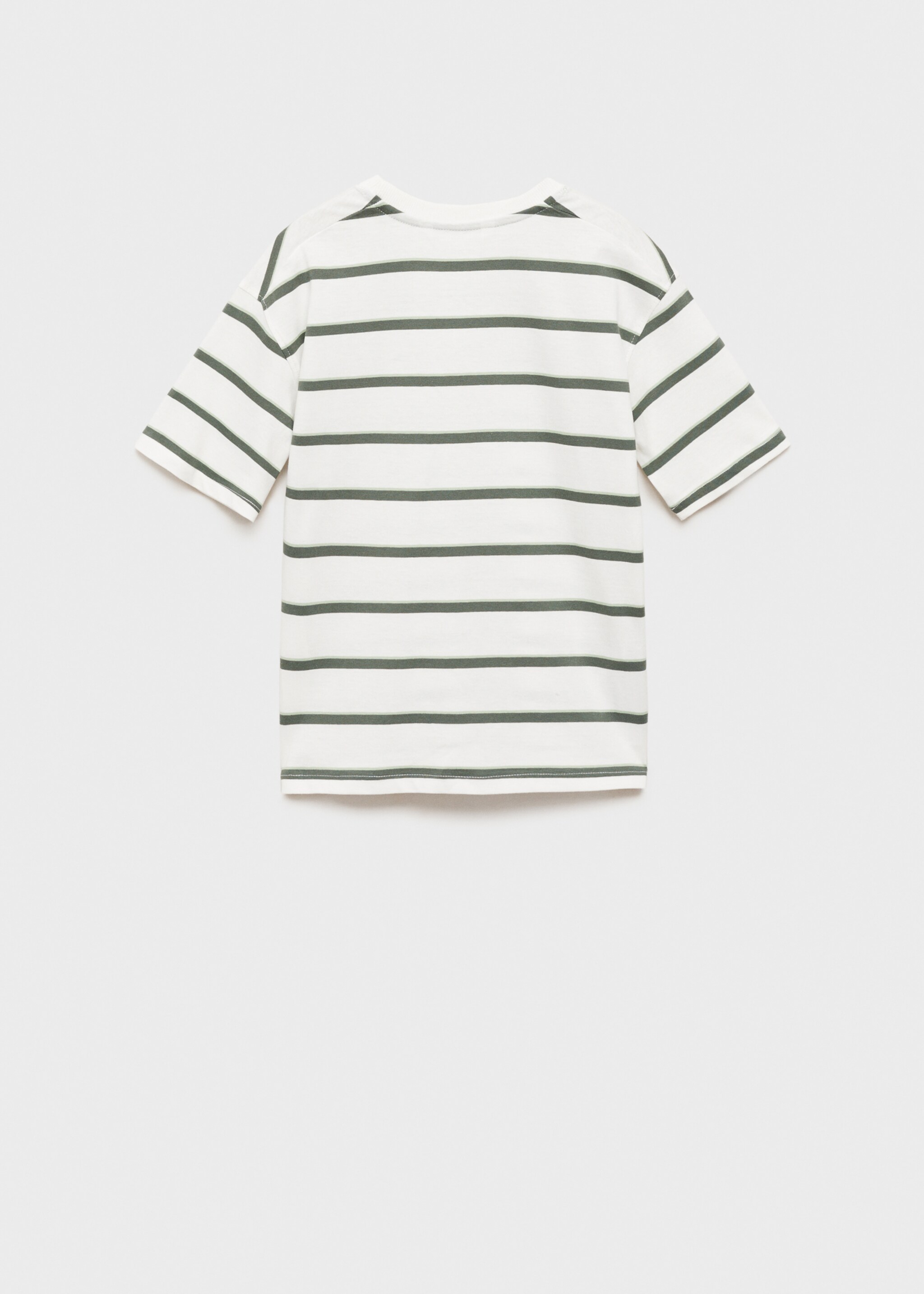 Striped short-sleeved t-shirt - Reverse of the article
