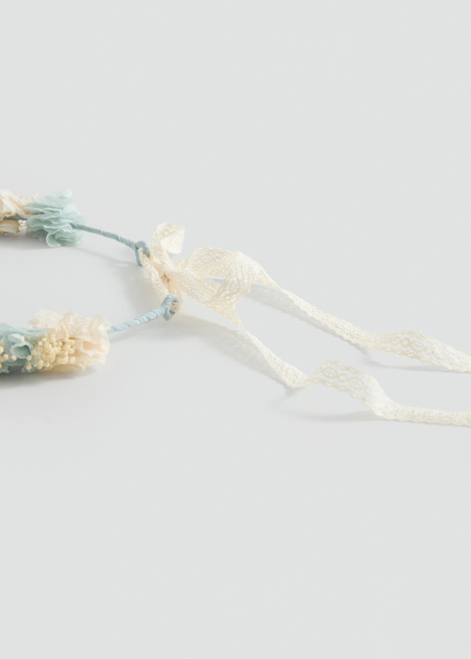 Tie closure flower hairband - Medium plane
