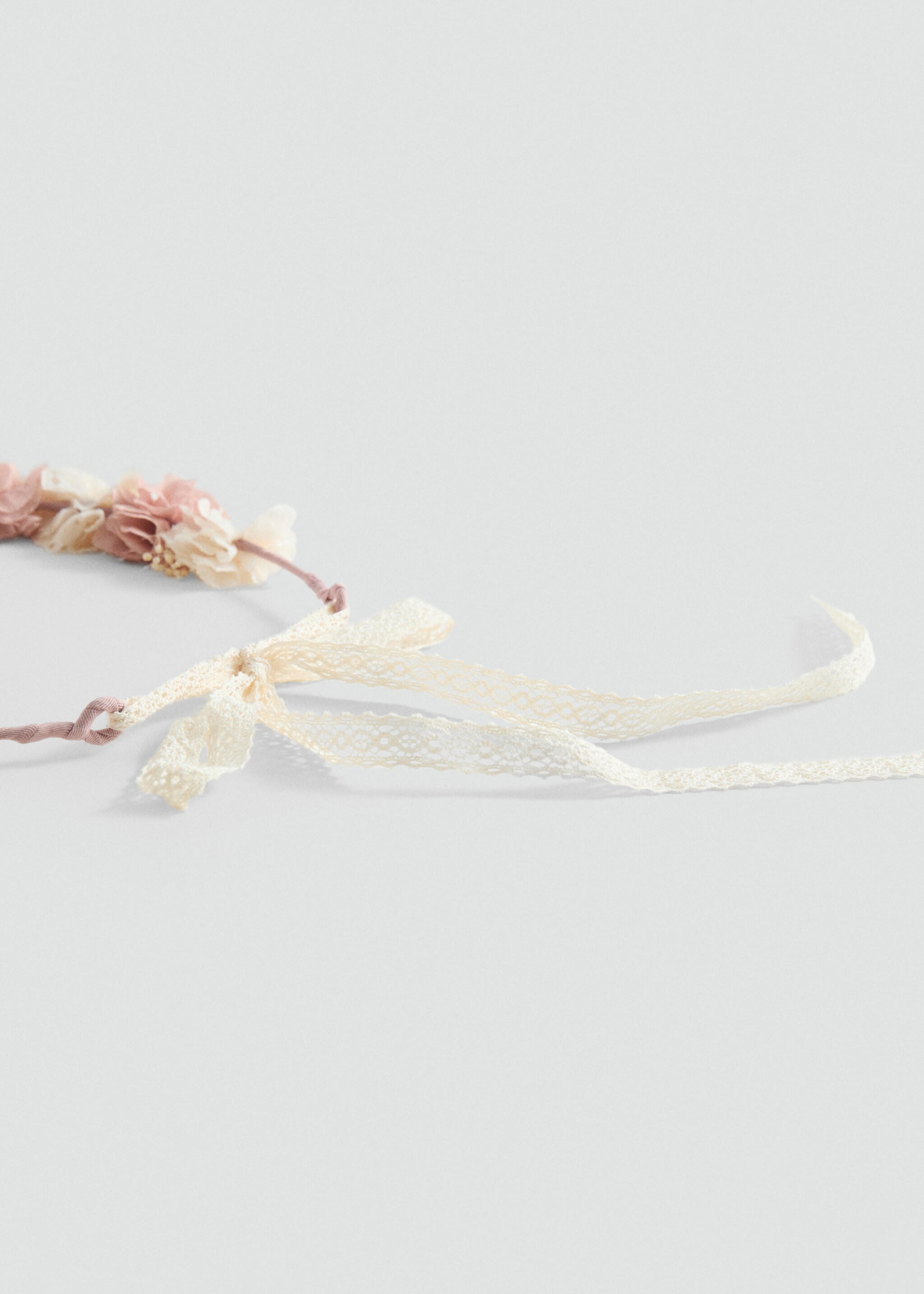 Tie closure flower hairband - Medium plane