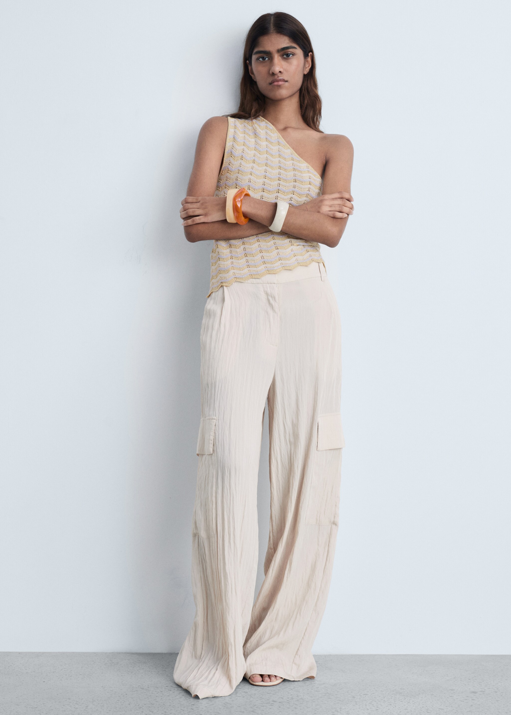 Asymmetrical lurex top - Details of the article 2