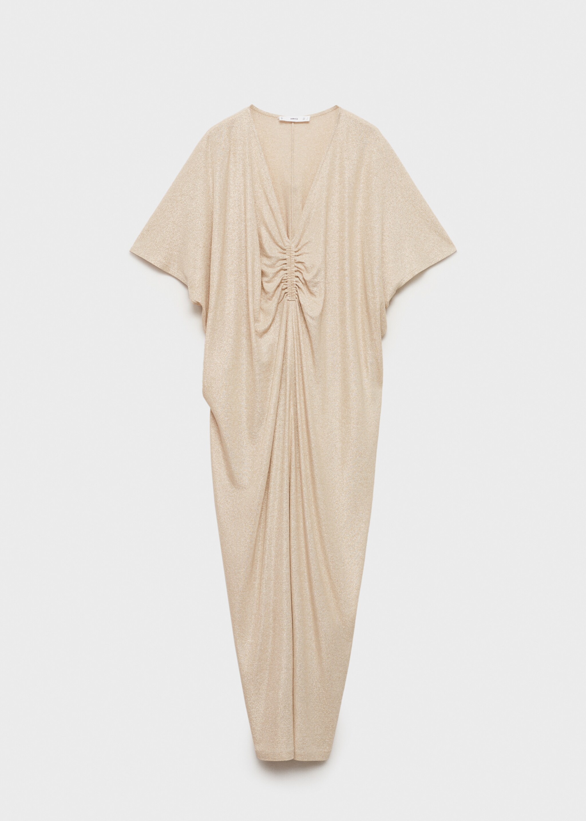 Lurex dress with gathered neckline - Article without model
