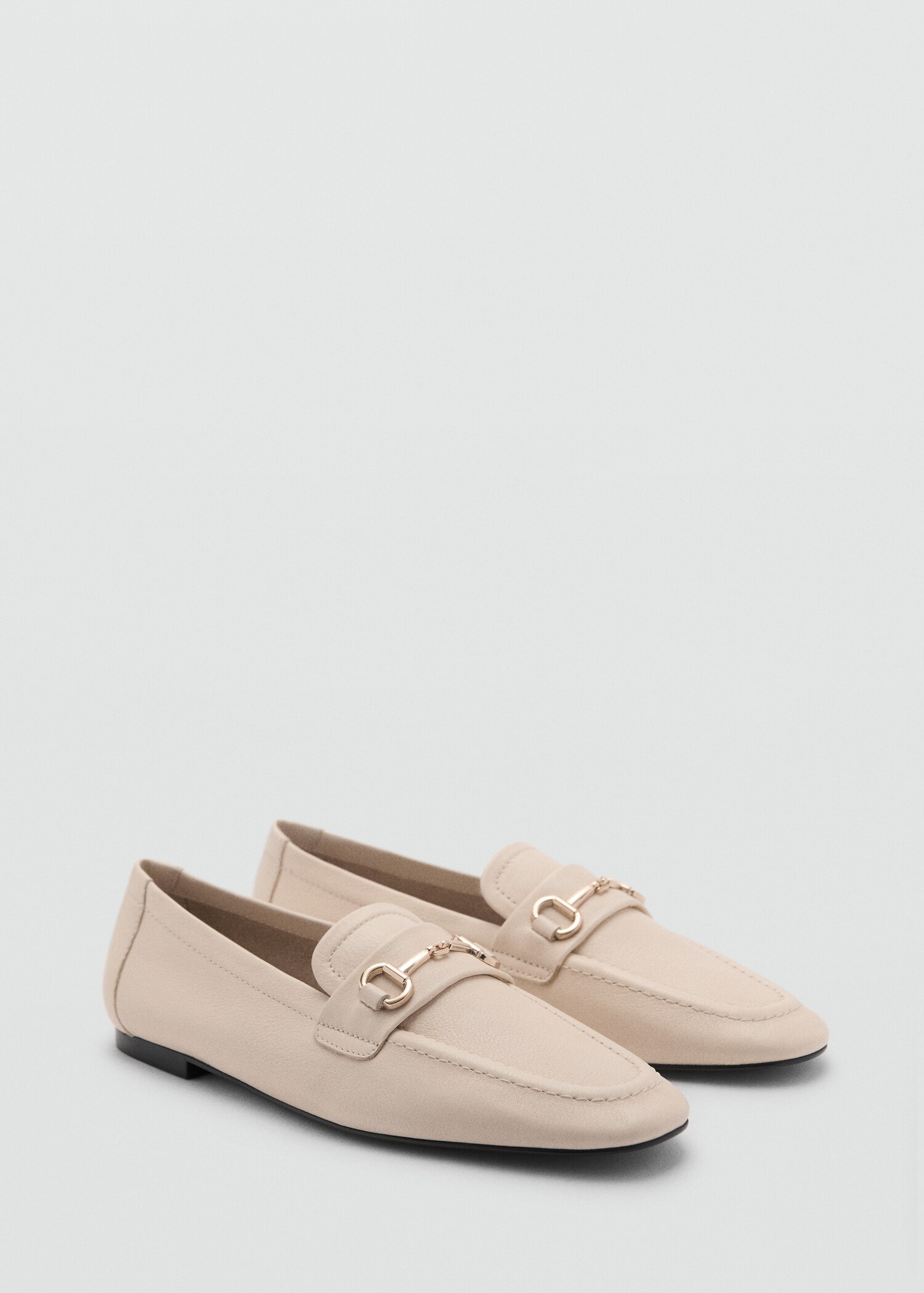 Buckle leather moccasins - Medium plane
