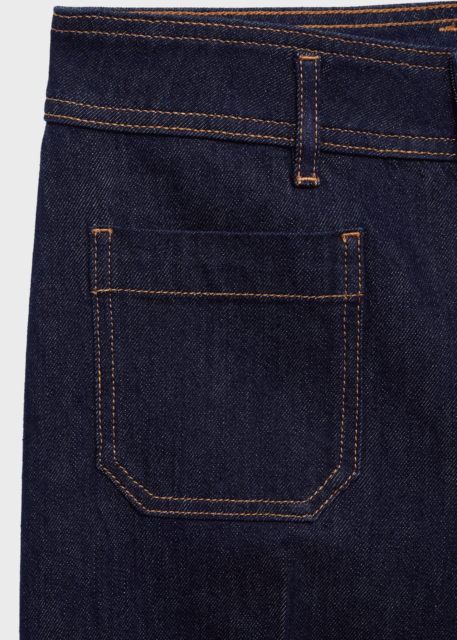 Wideleg-Rinse-Wash-Jeans mit Taschen - Detail des Artikels 0