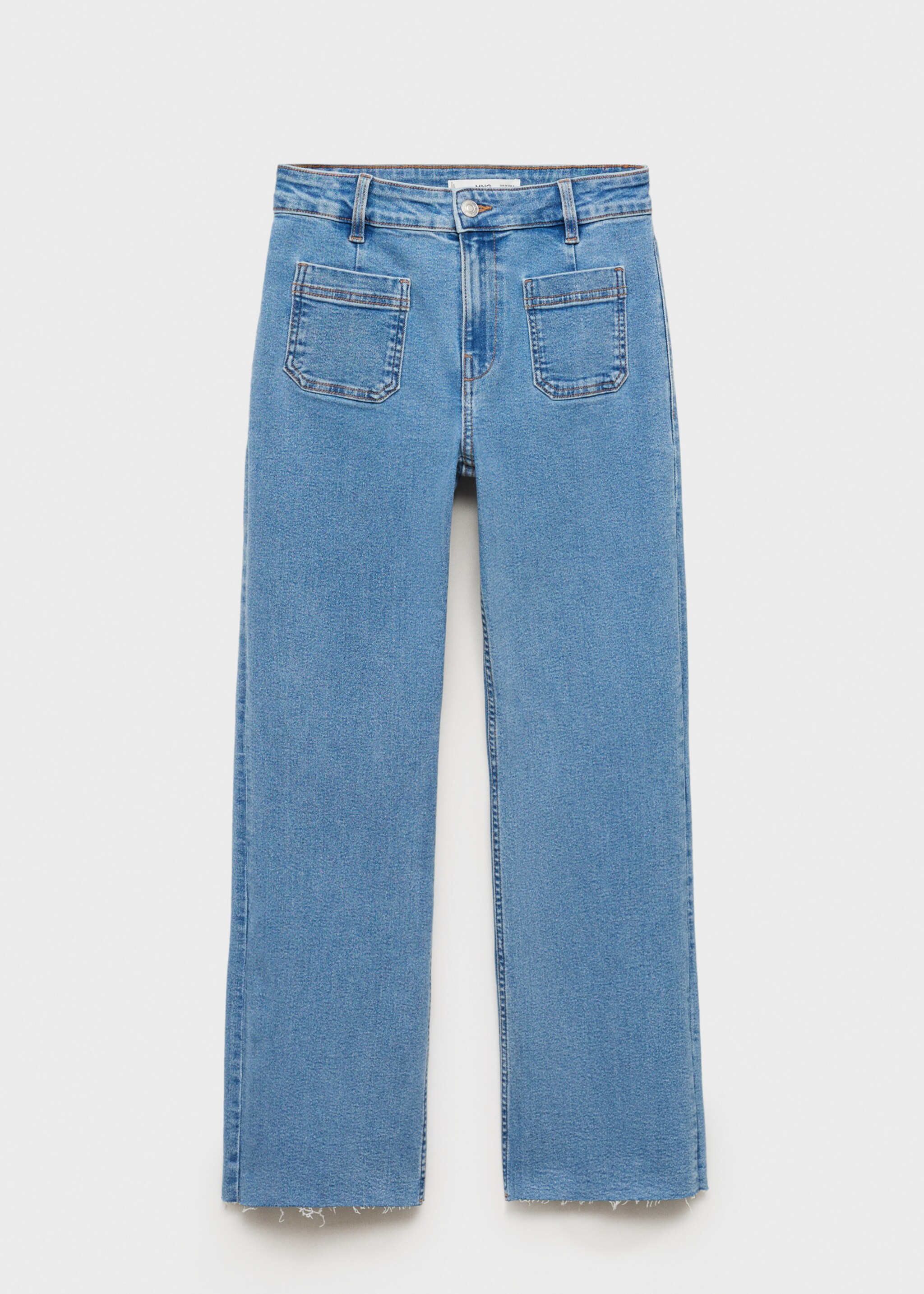 Jeans flare crop bolsillos - Artículo sin modelo