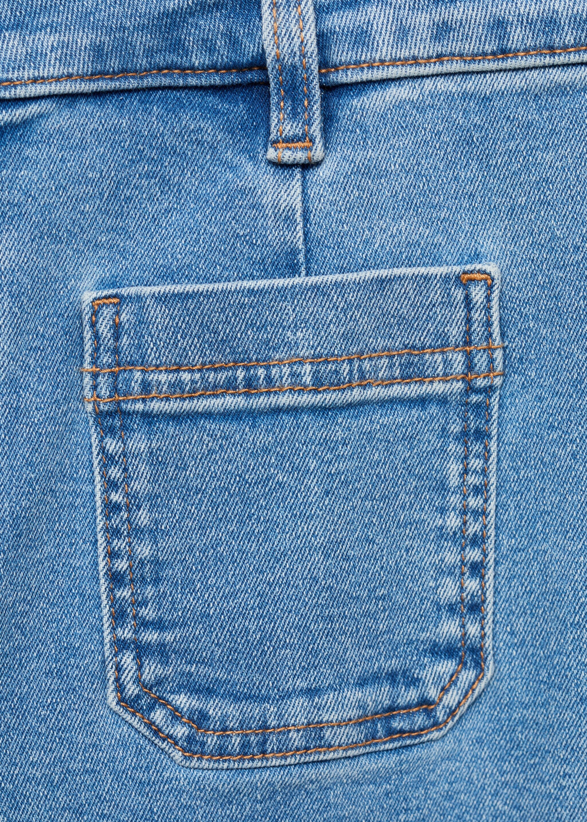 Jeans flare crop bolsillos - Detalle del artículo 0
