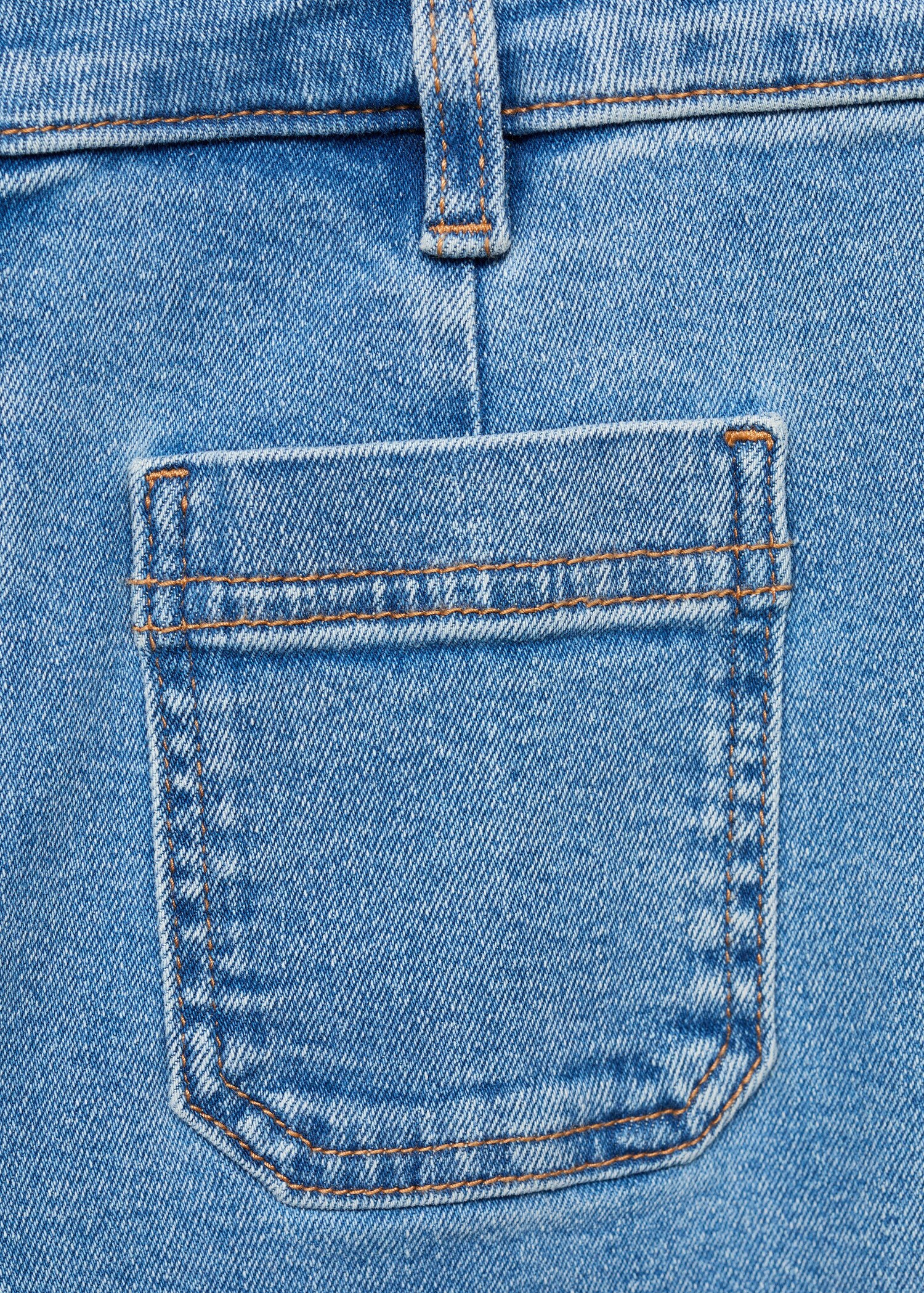 Jeans flare crop bolsillos - Detalle del artículo 0