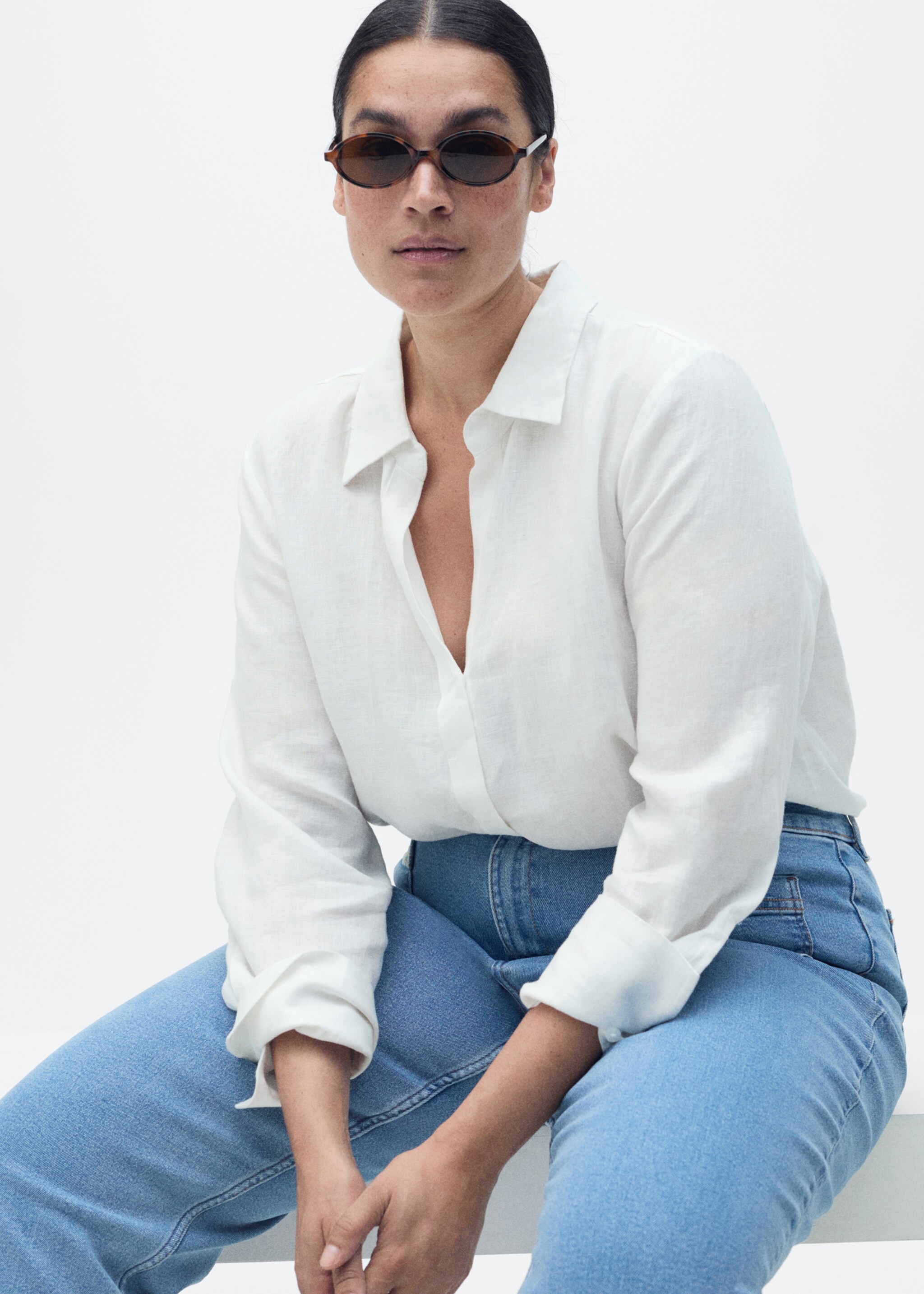 Jeans flare crop bolsillos - Detalle del artículo 5