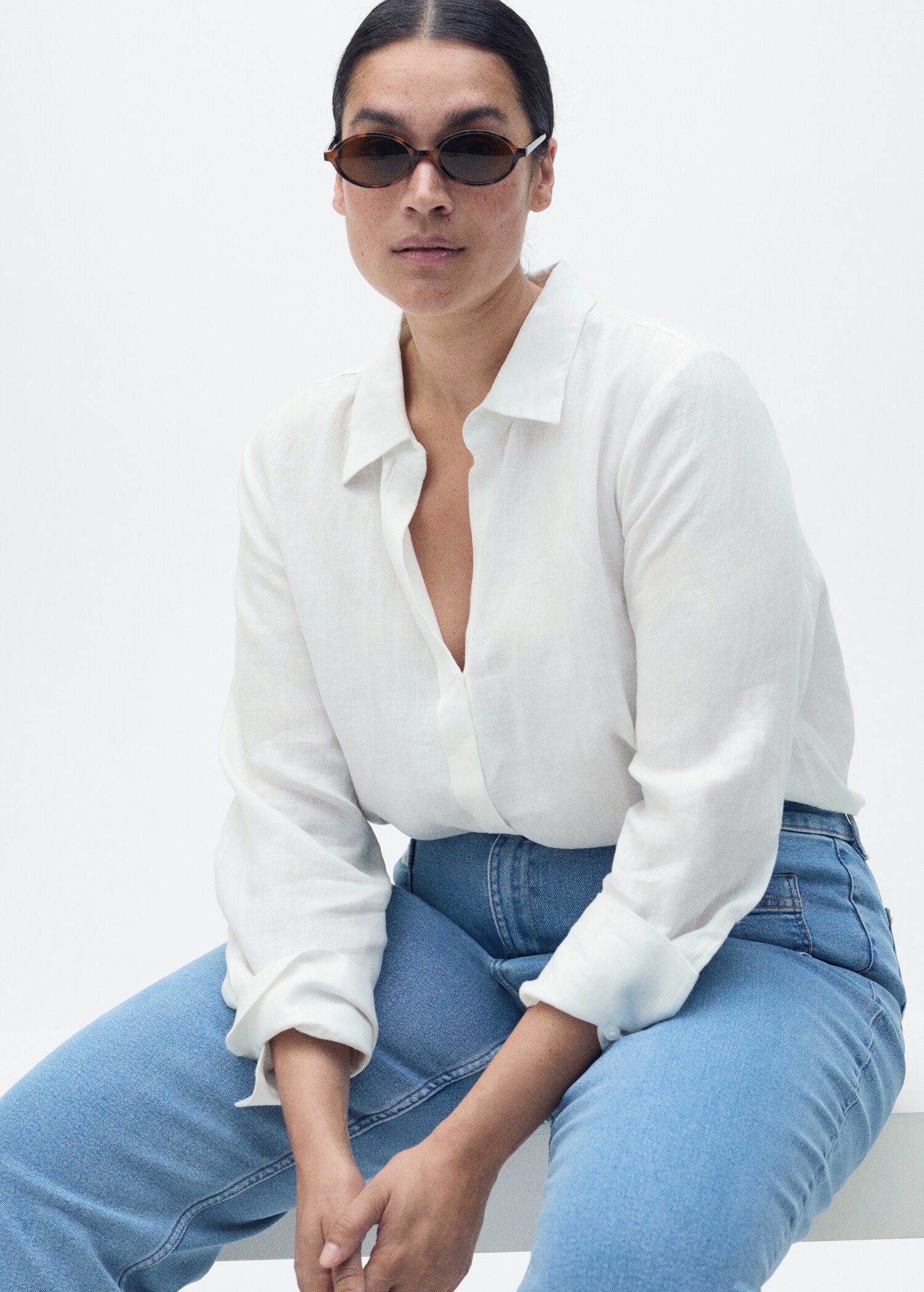 Jeans flare crop bolsillos - Detalle del artículo 5