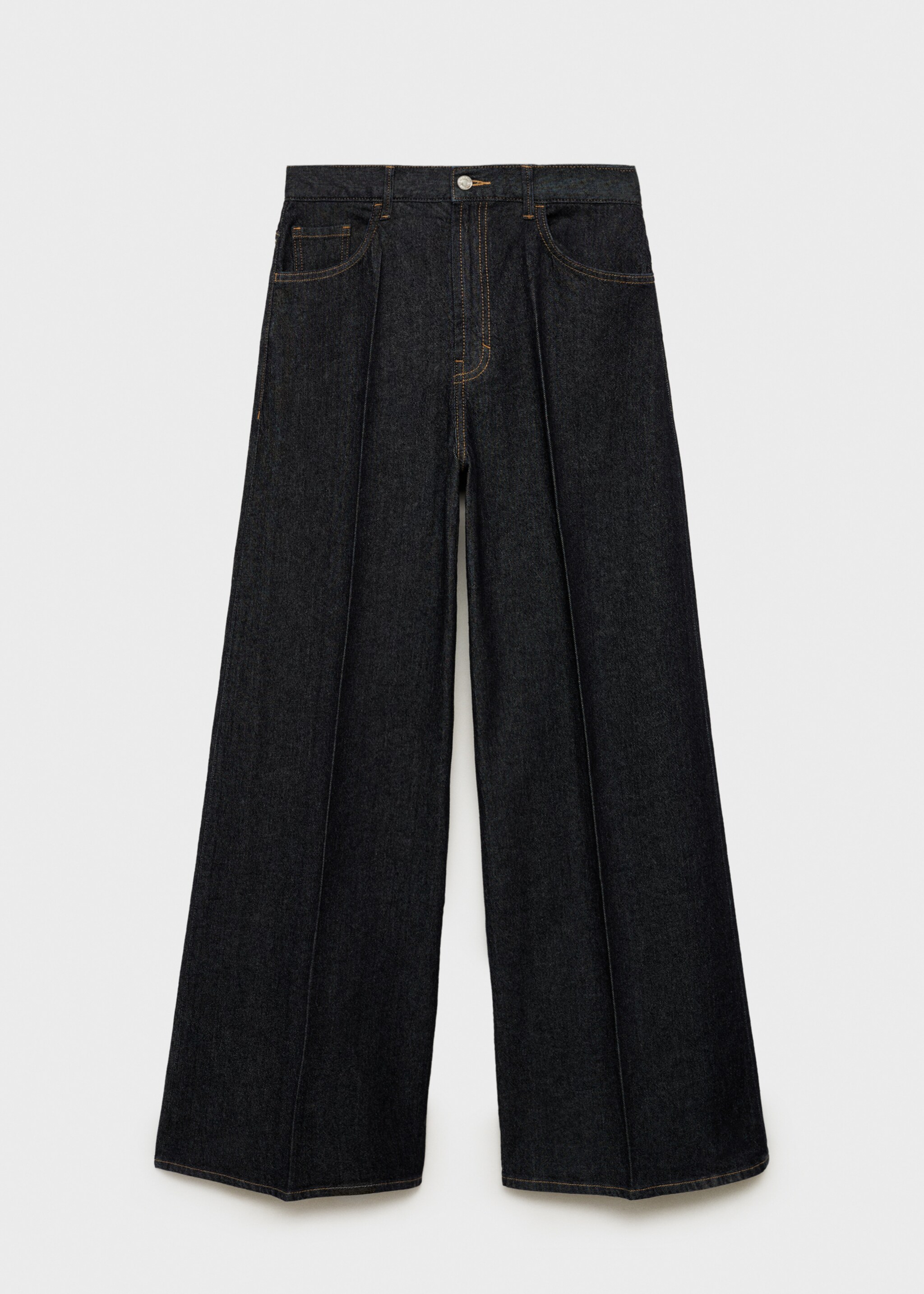 High-rise wide-leg rinse-wash jeans - Article without model