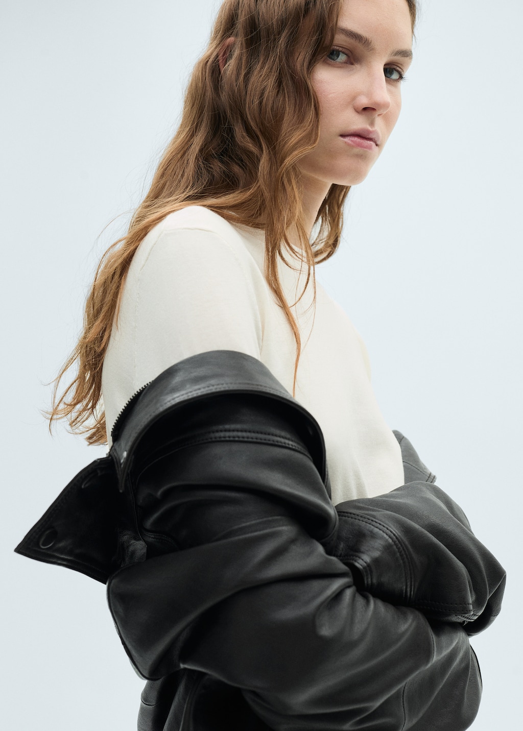 Mango Silk-blend knitted sweater