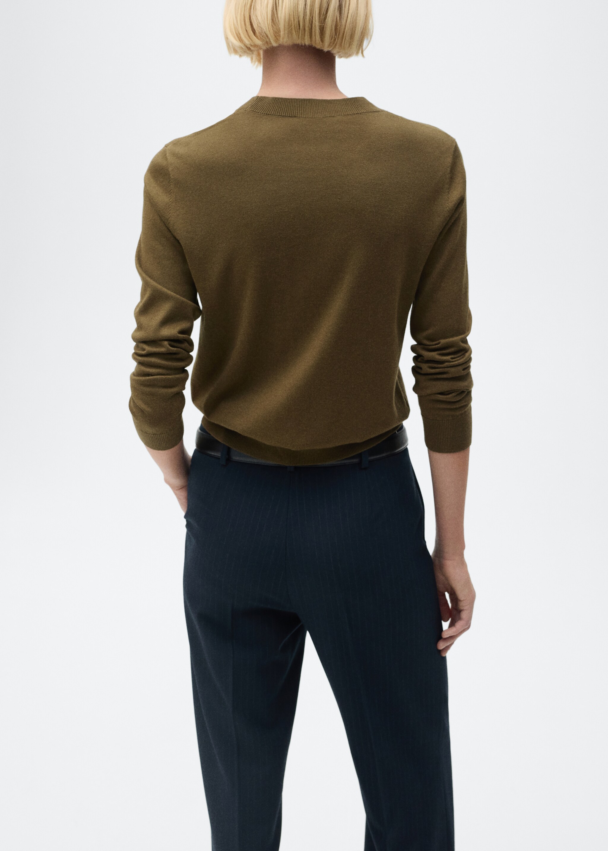 Silk-blend knitted sweater - Reverse of the article