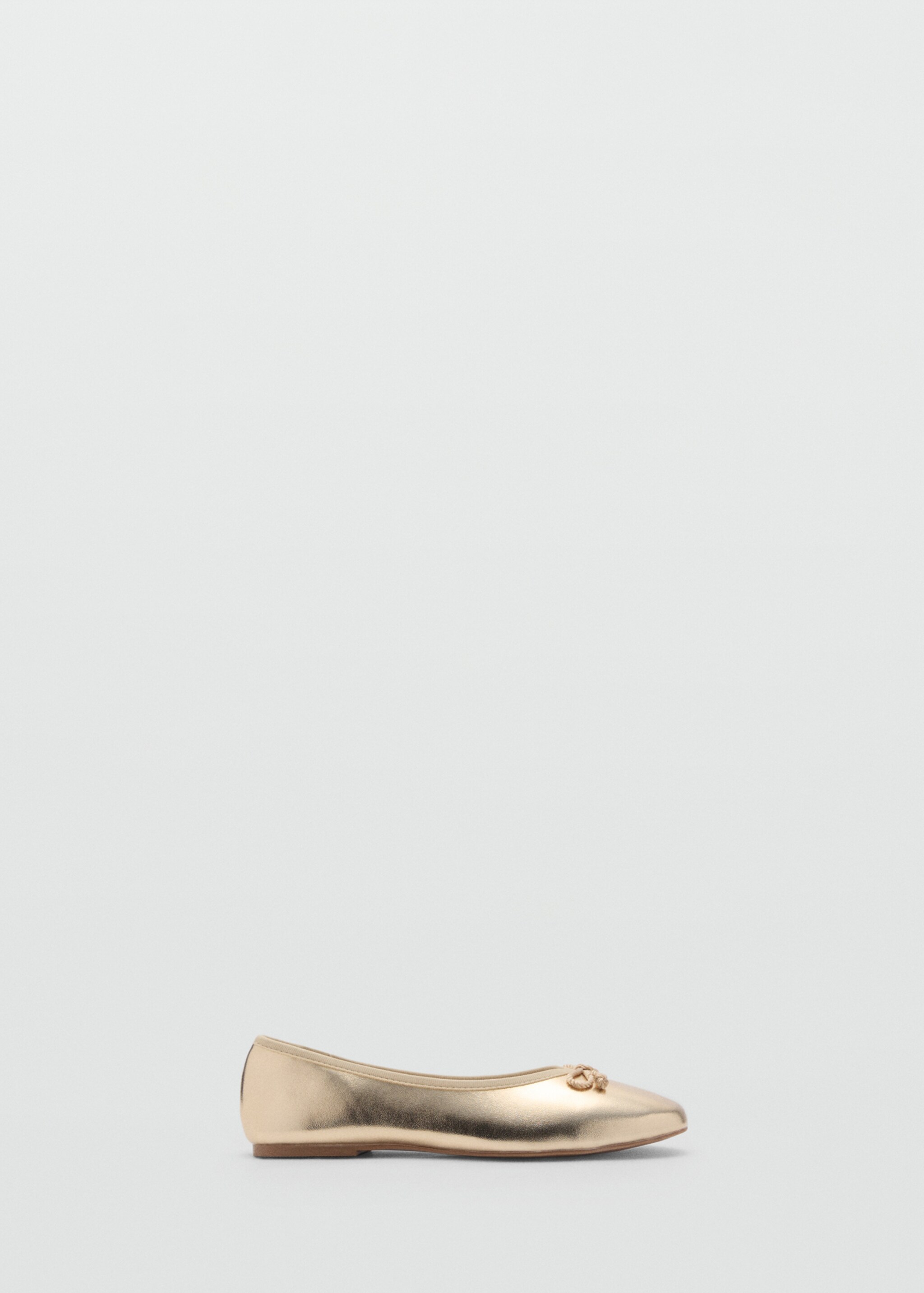 Metallic ballet flats with bow - Article without model