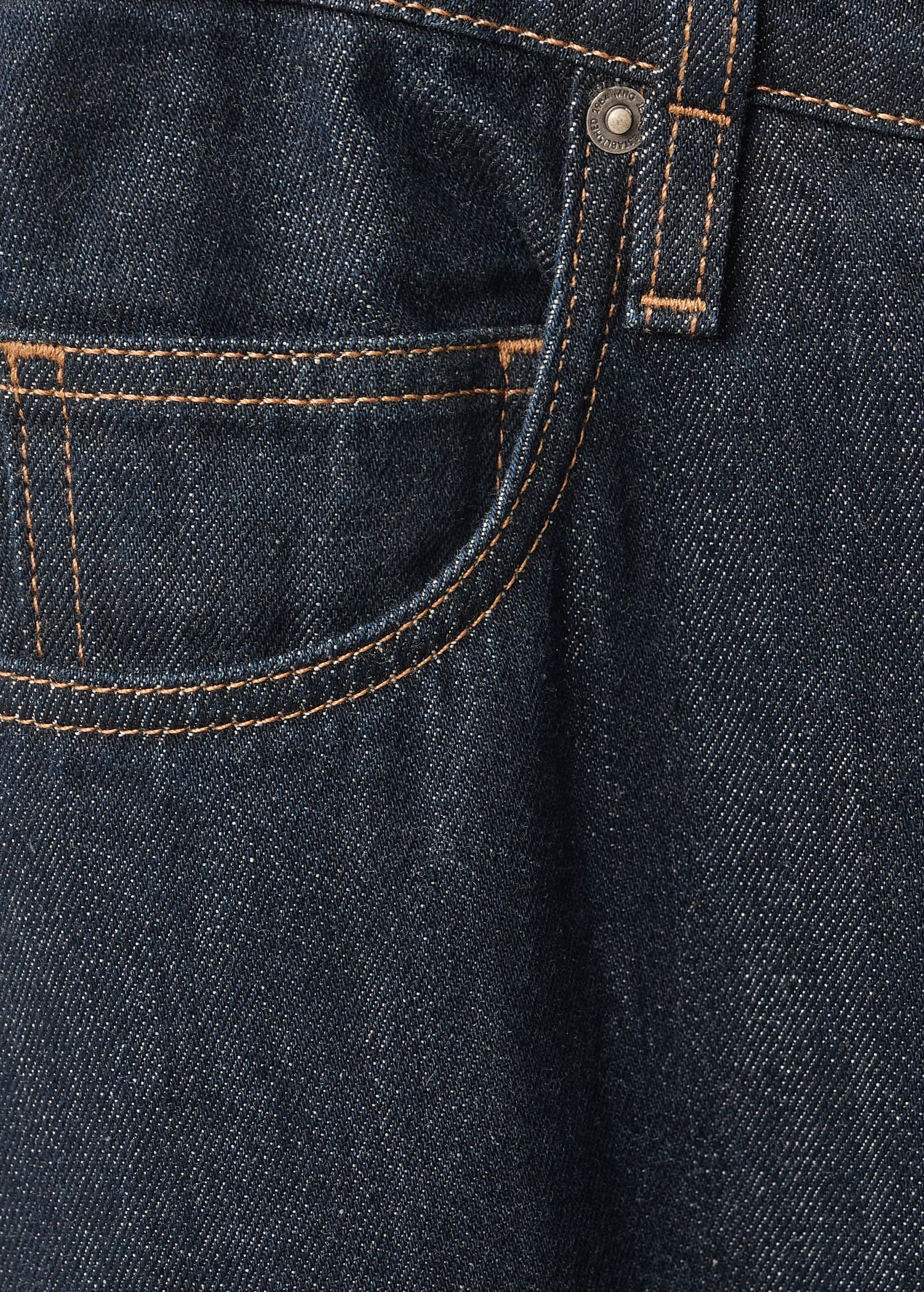 Wideleg-Rinse-Wash-Jeans mit hoher Bundhöhe - Detail des Artikels 8