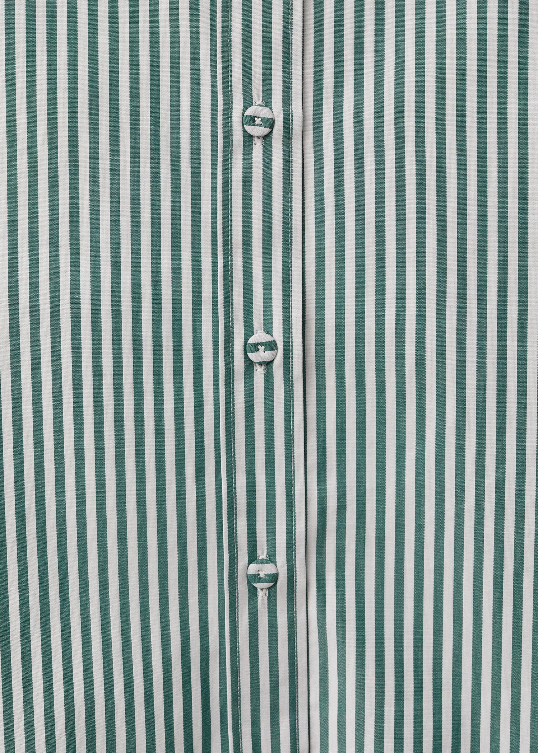 Short-sleeved striped cotton shirt - Details of the article 8