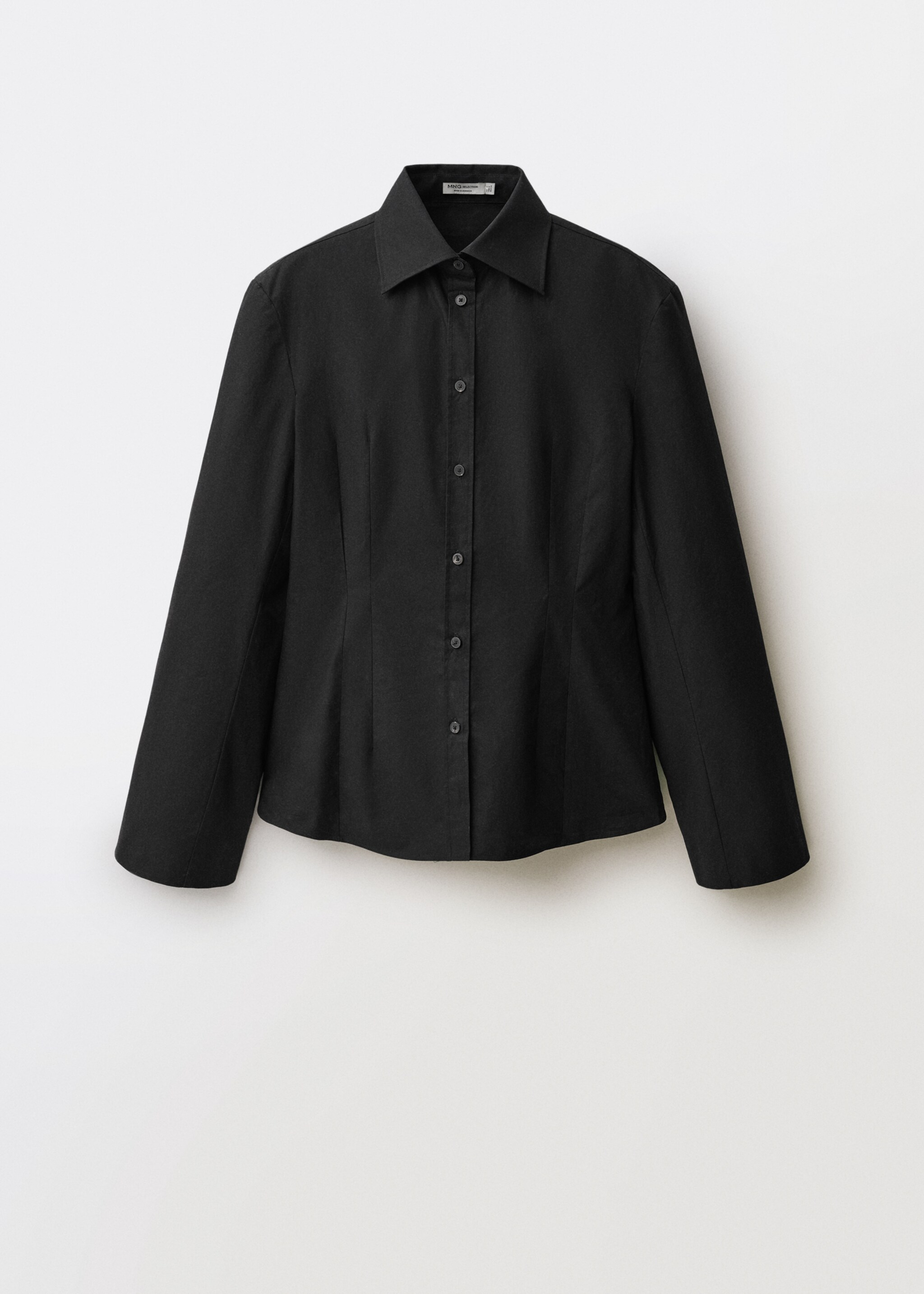 Fitted shirt with cuffless sleeves - Article without model