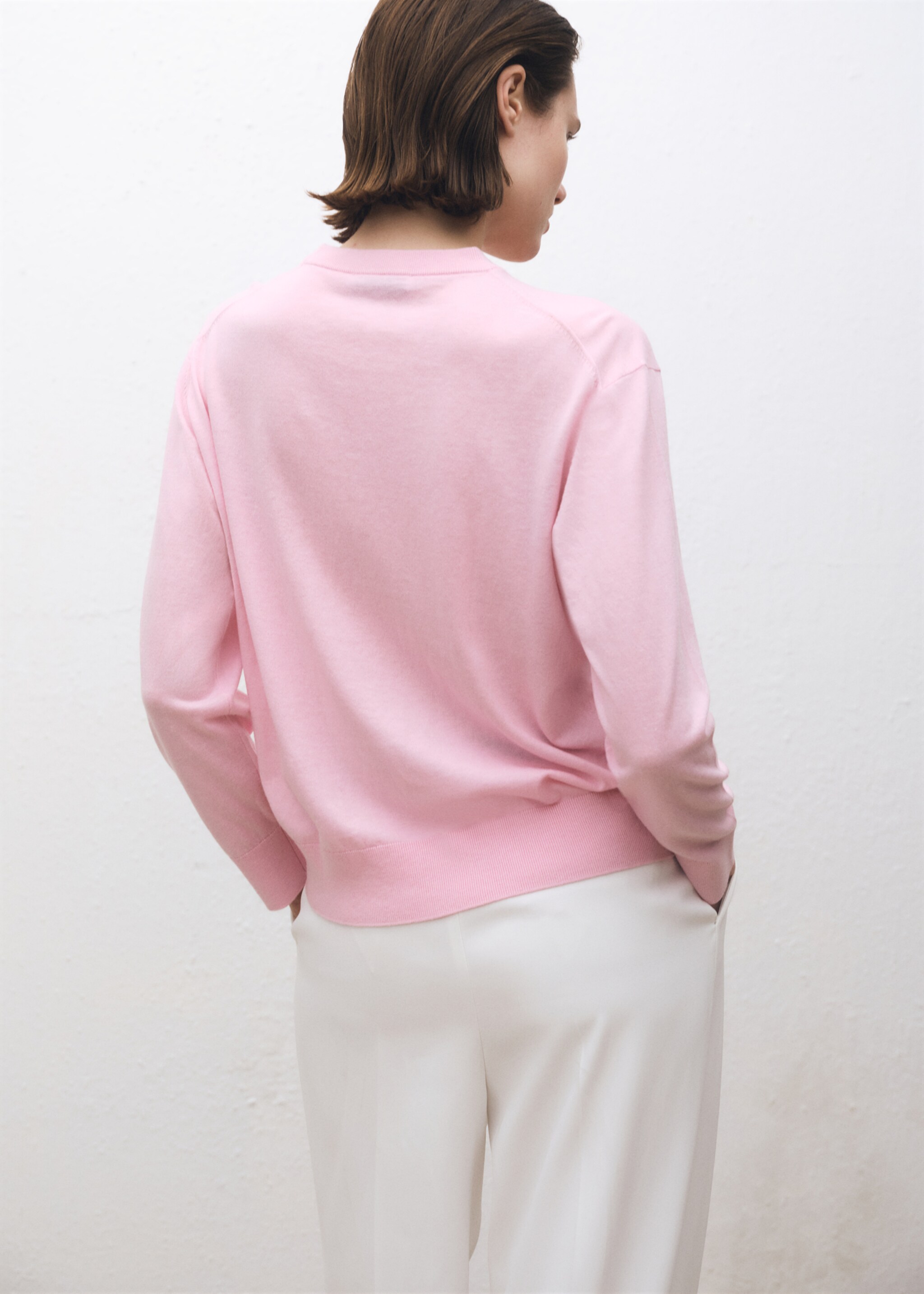 Wool-blend round-neck sweater - Reverse of the article