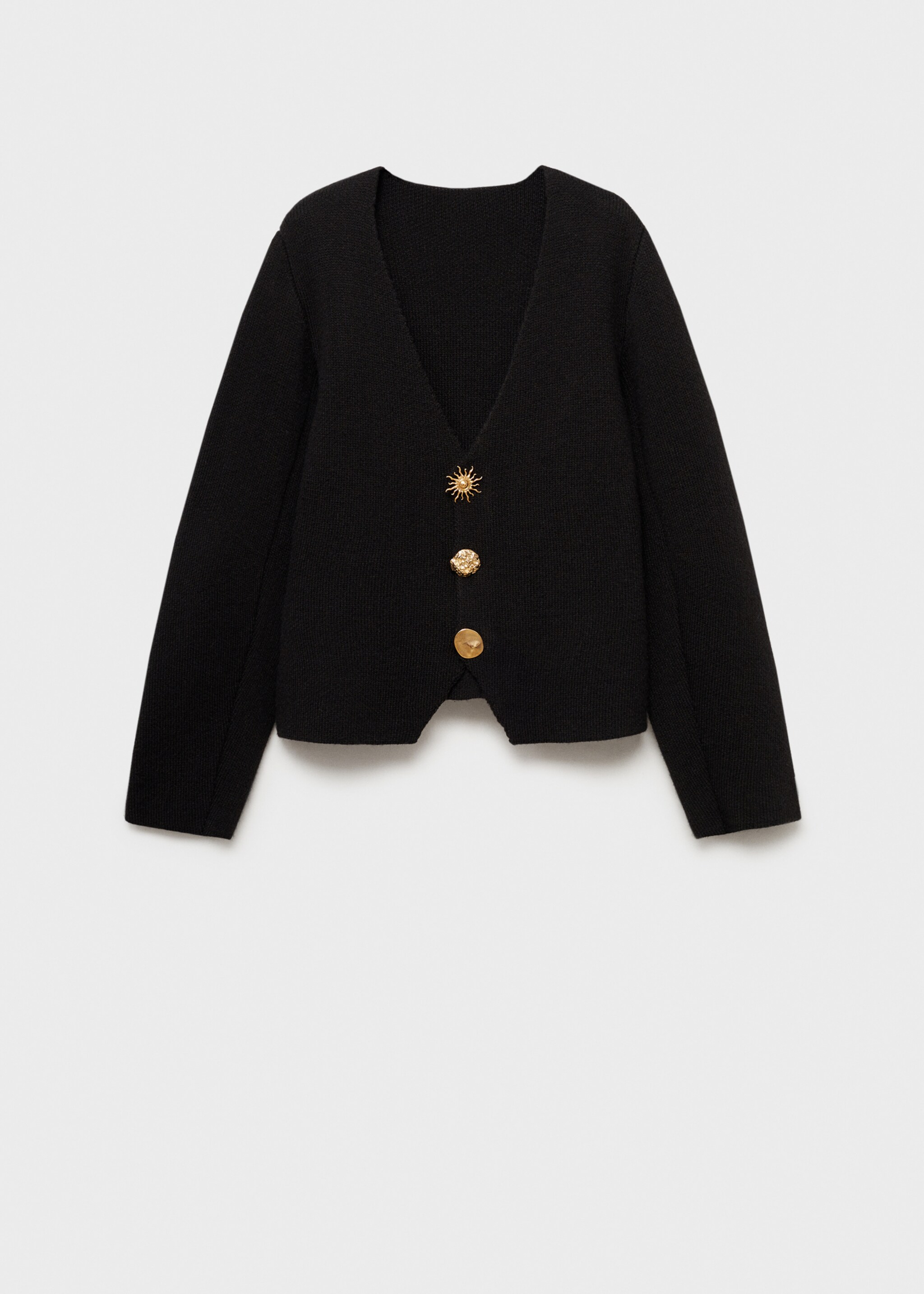 Veste en maille boutons bijoux - Article sans modèle
