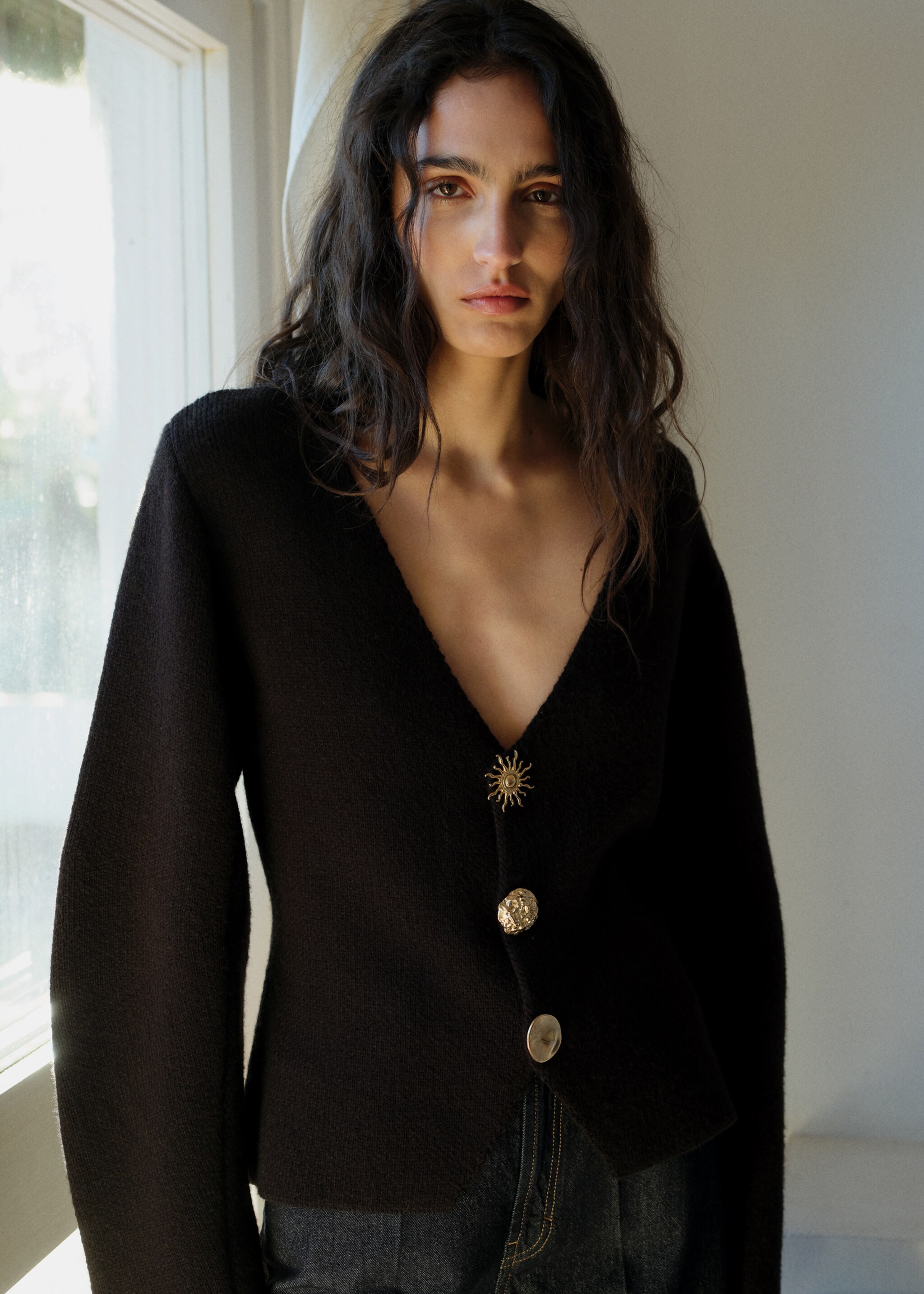 Veste en maille boutons bijoux - Détail de l'article 2