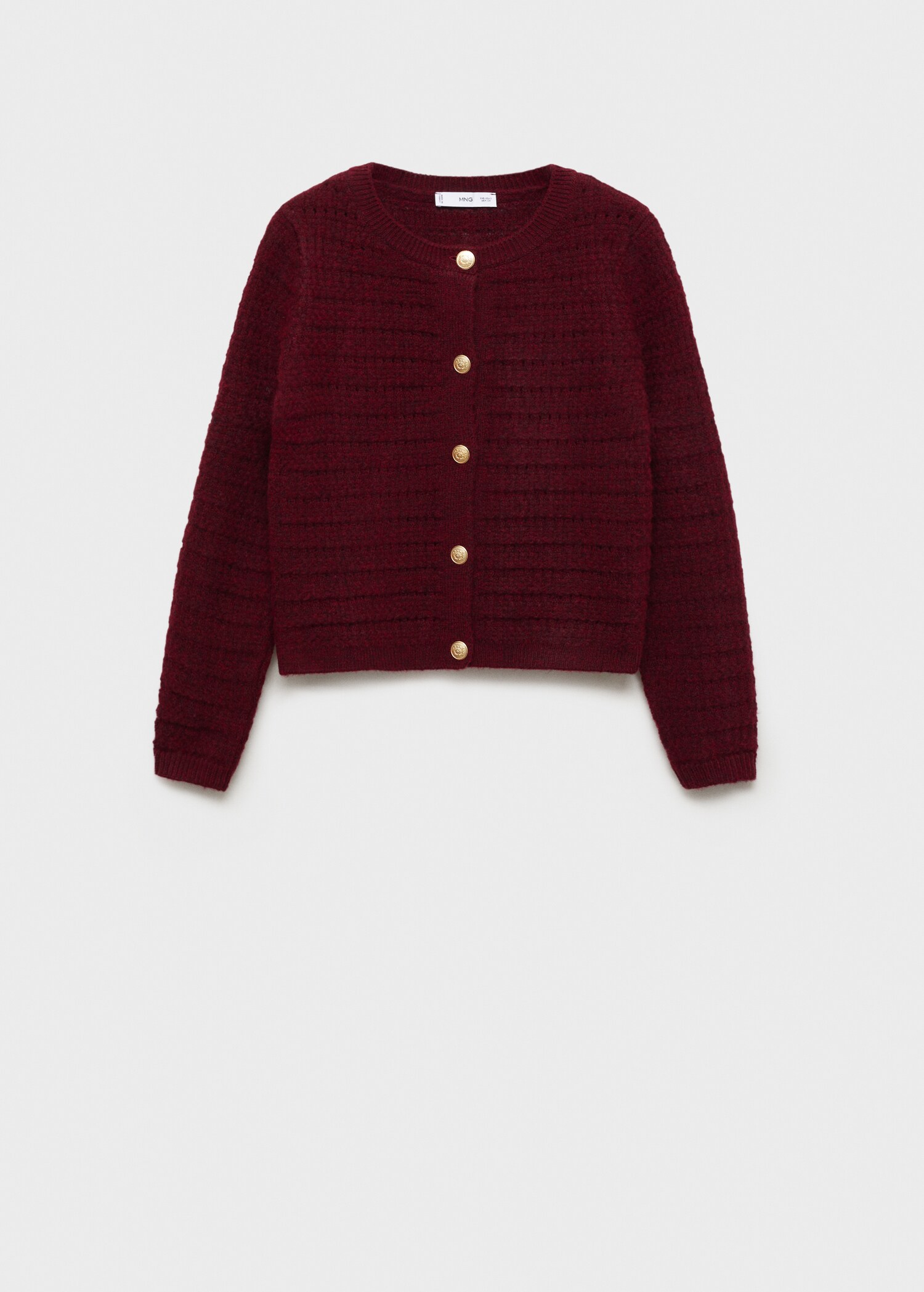 Strickjacke mit Ajour-Details - Artikel ohne Model