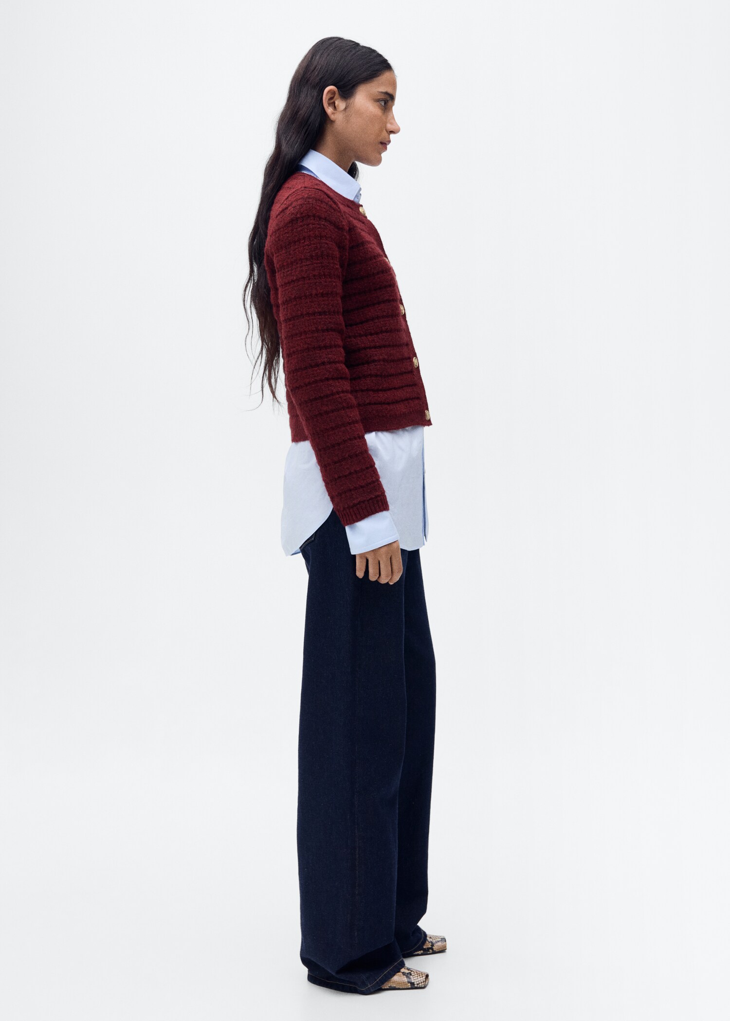 Strickjacke mit Ajour-Details - Detail des Artikels 2