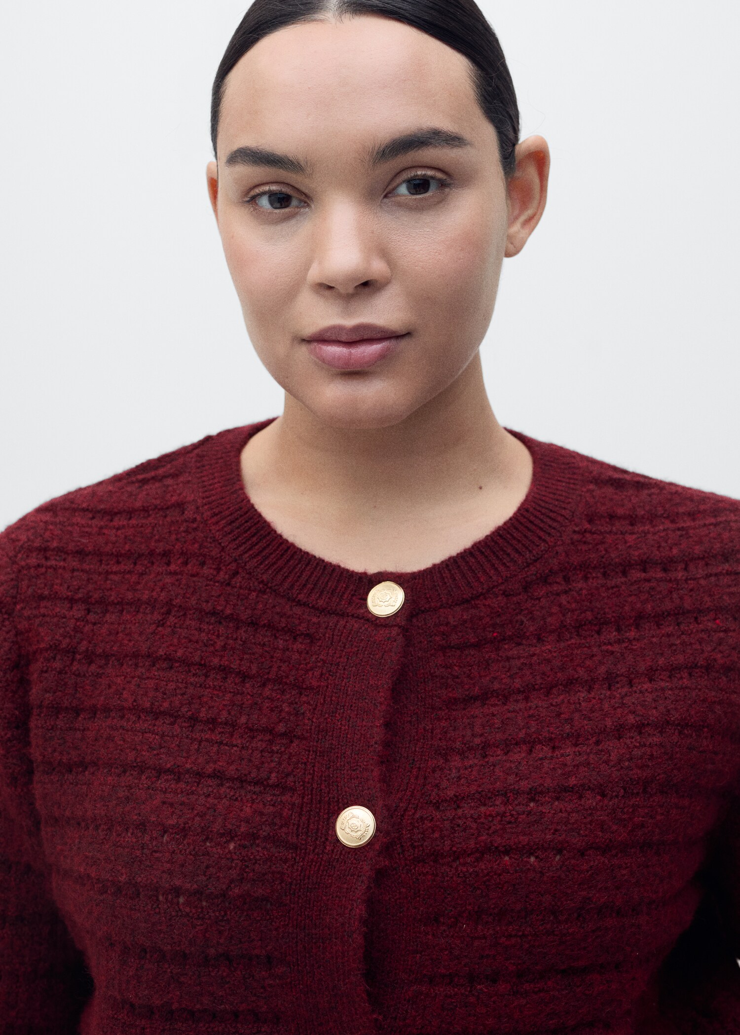 Strickjacke mit Ajour-Details - Detail des Artikels 4