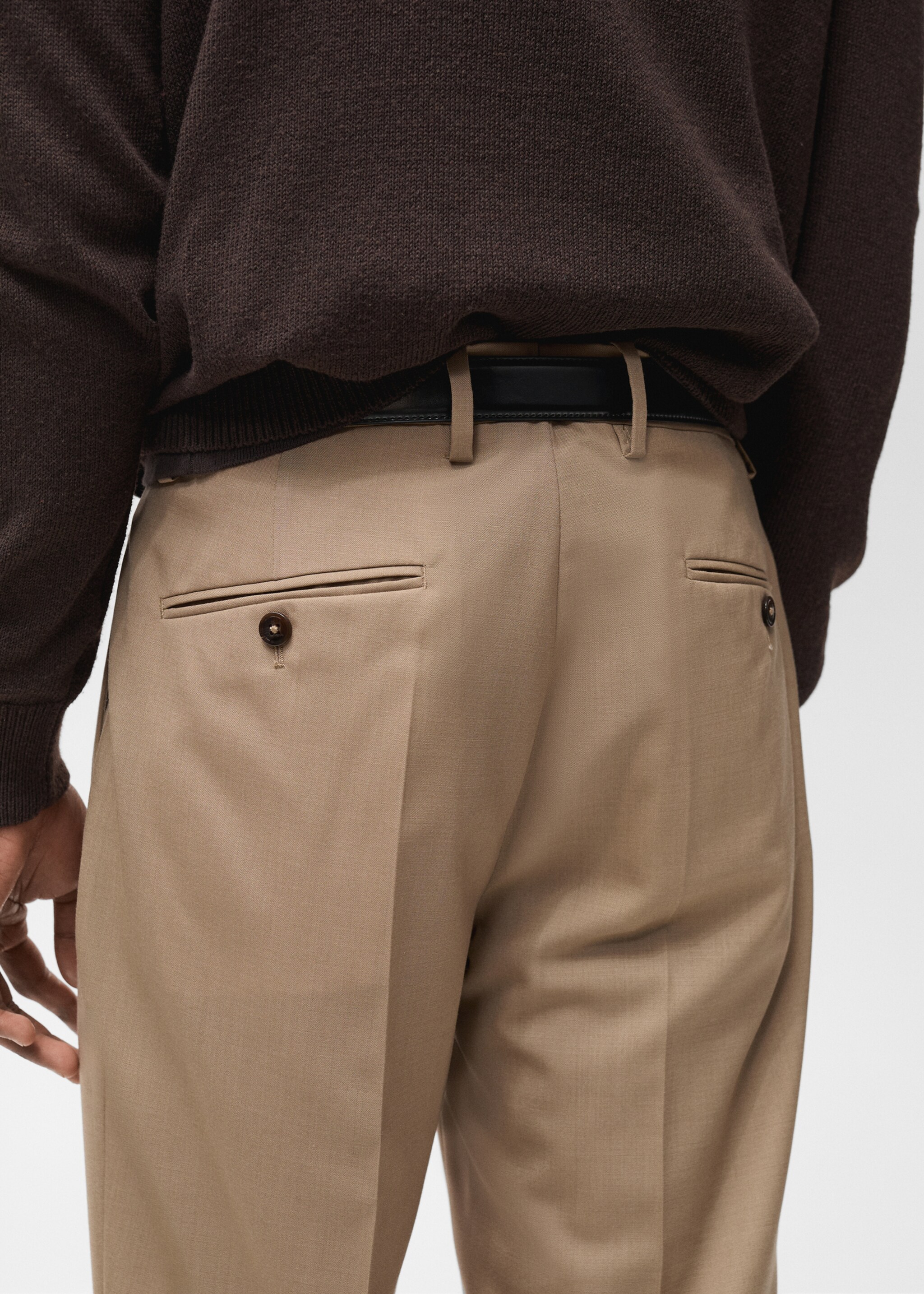 Turin 100% virgin wool suit trousers - Details of the article 6