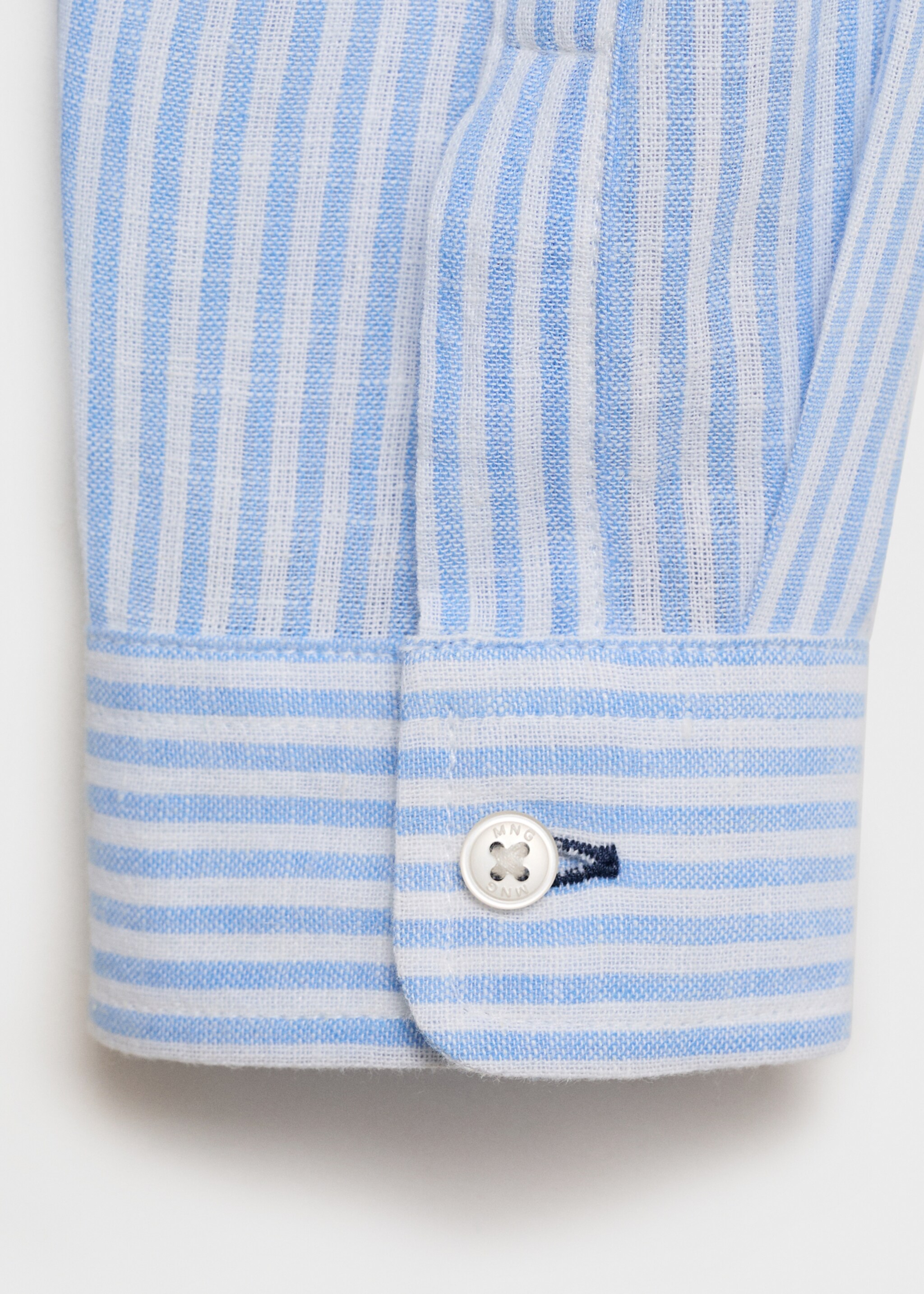 Camisa algodón lino rayas - Detalle del artículo 0