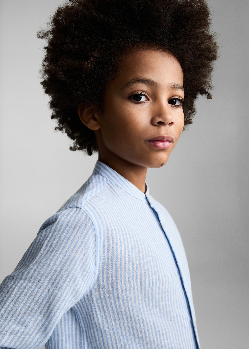 Striped cotton linen shirt