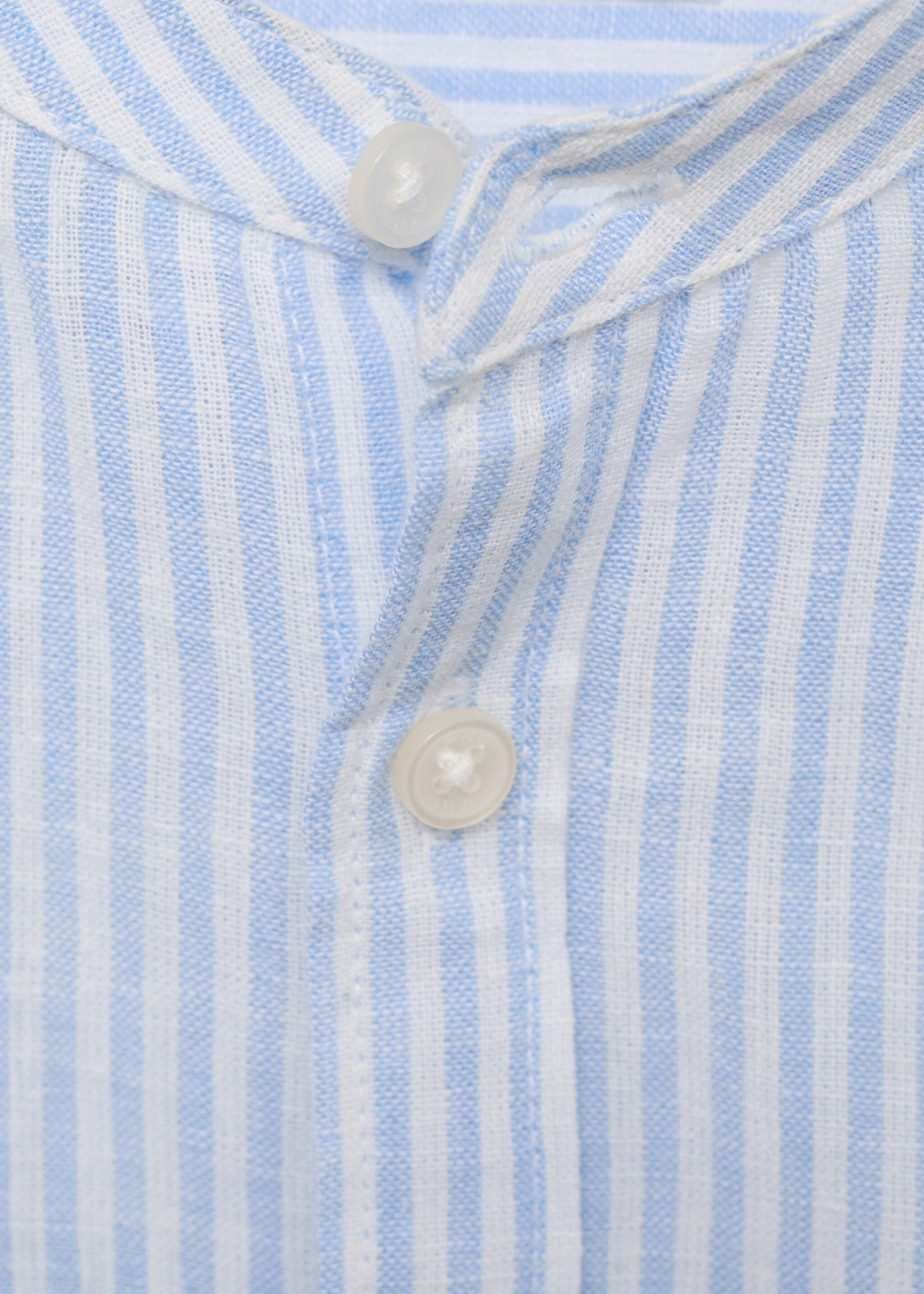 Camisa algodón lino rayas - Detalle del artículo 8